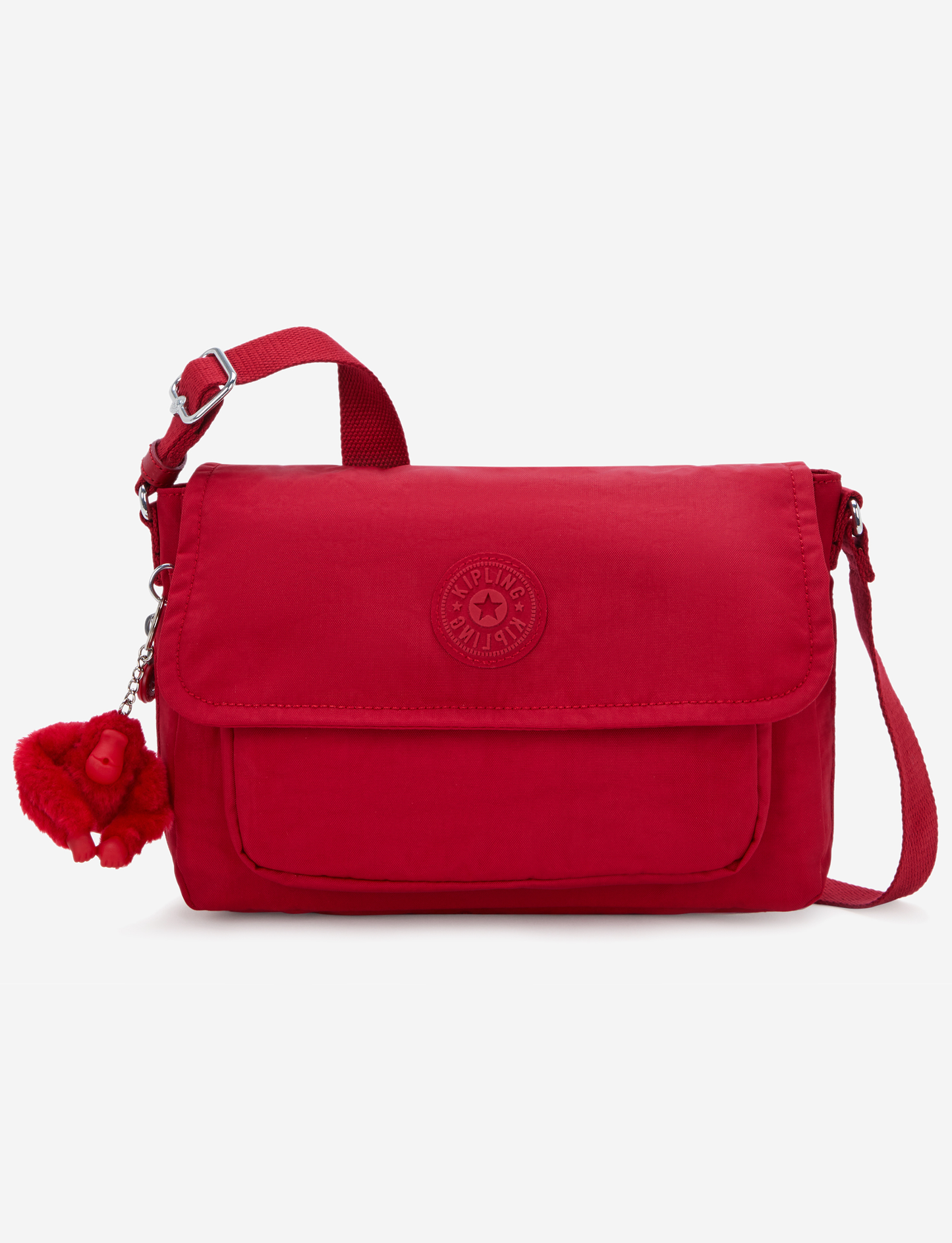 KIPLING حقيبة كروس متوسطة Dalma Ruby Red (بسحاب قابل للتوسيع) I8123-1NW