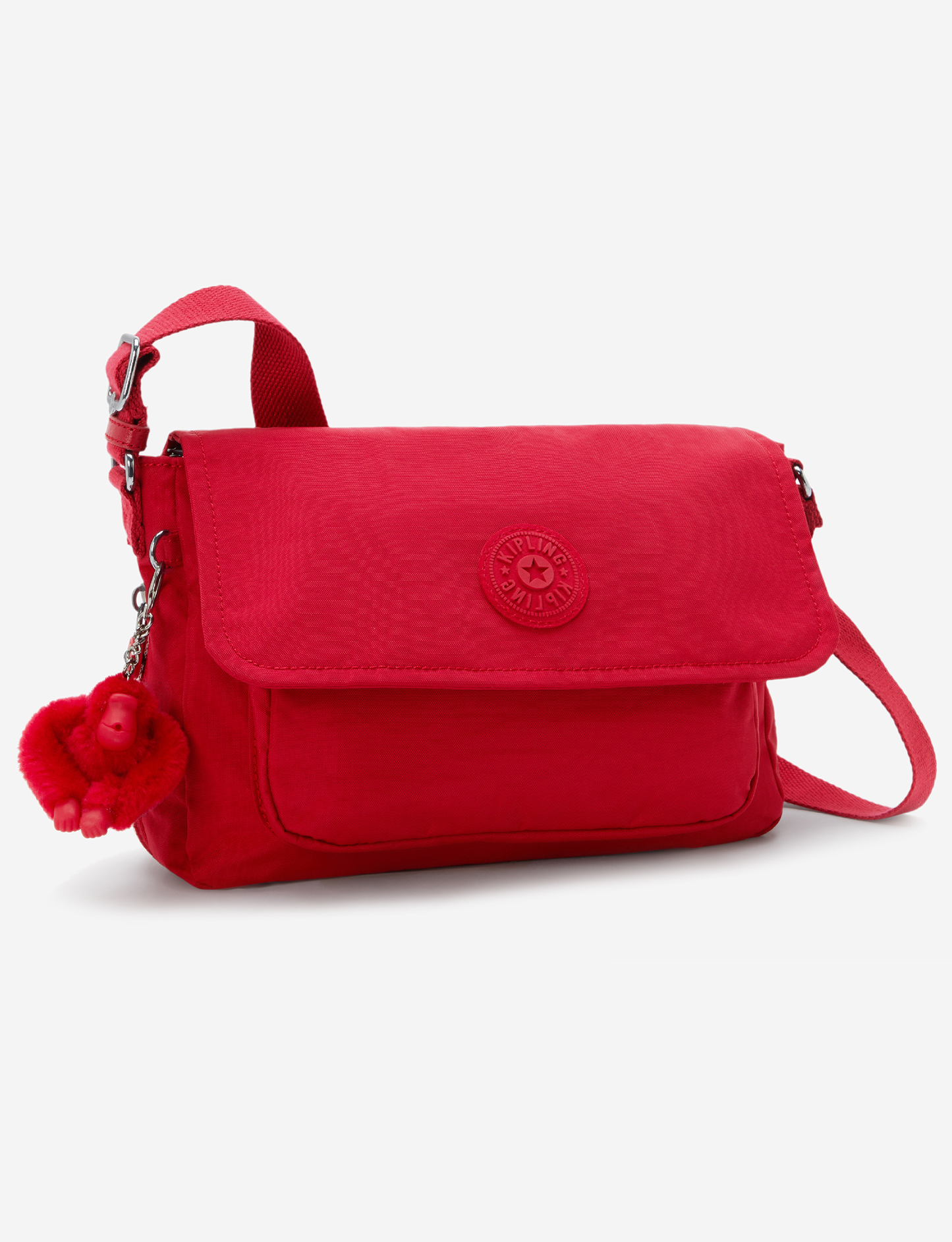 KIPLING حقيبة كروس متوسطة Dalma Ruby Red (بسحاب قابل للتوسيع) I8123-1NW
