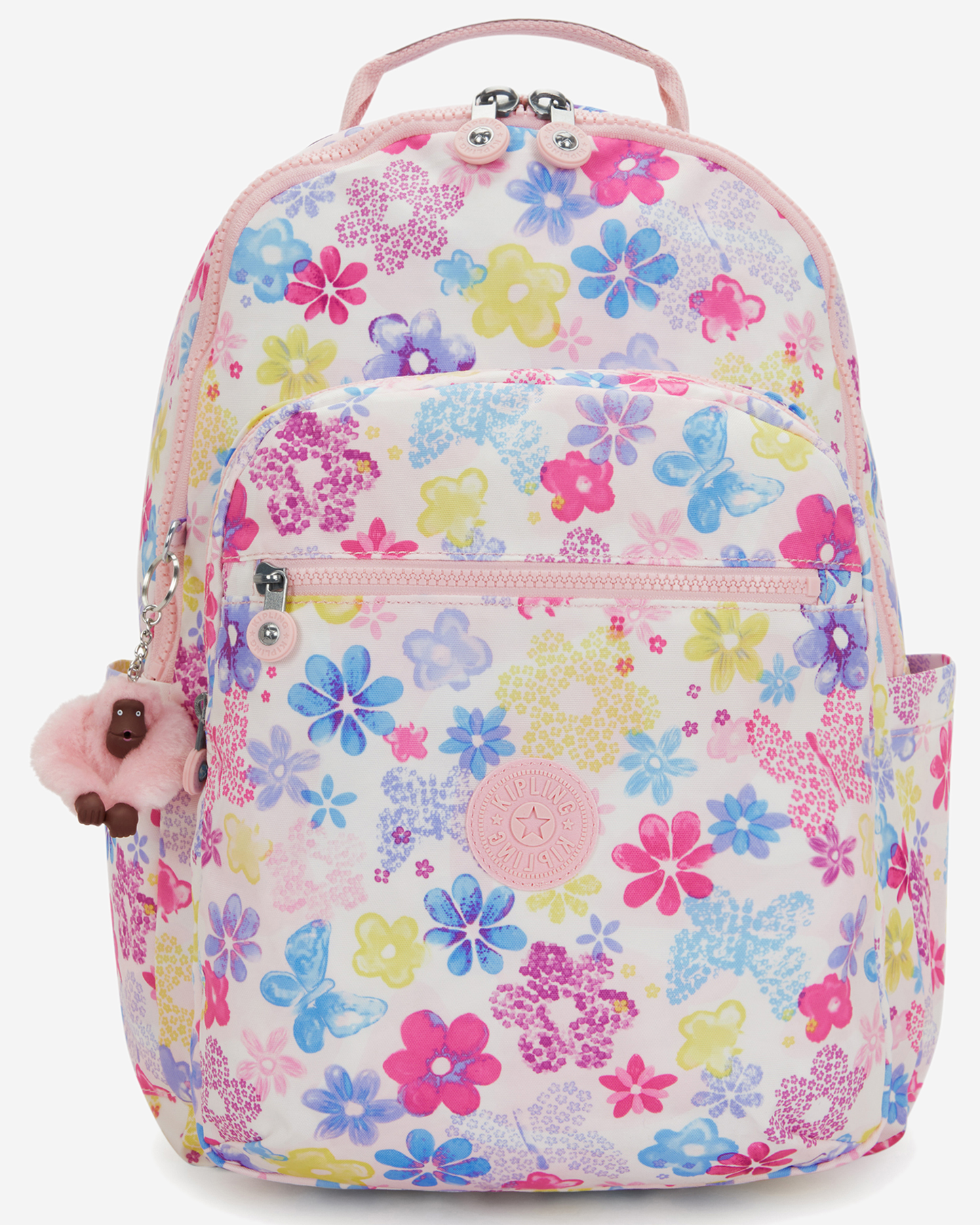 Kipling  Seoul College Extra Flower Stamp Large Backpack with Laptop Compartment I6101-8EM