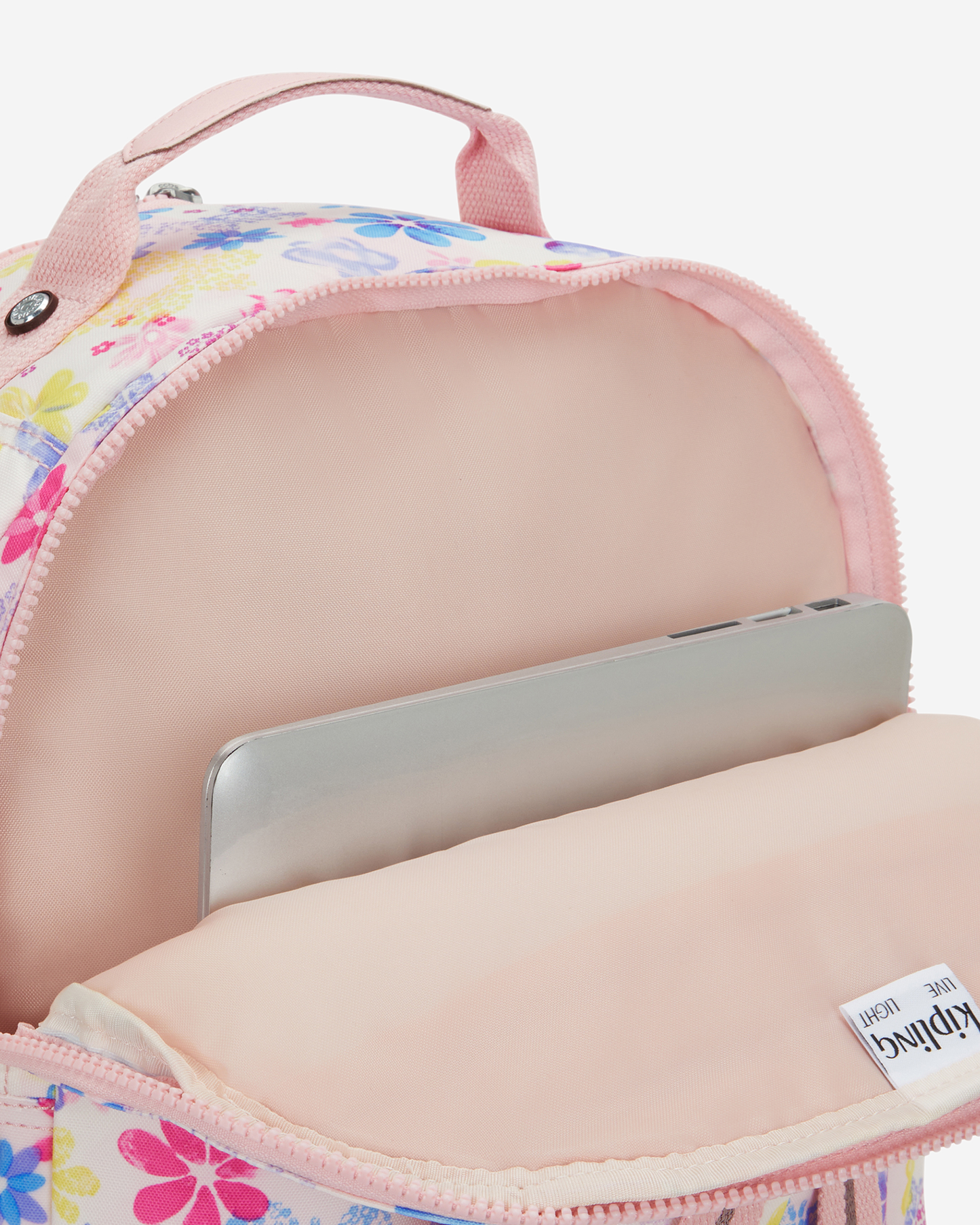 Kipling  Seoul College Extra Flower Stamp Large Backpack with Laptop Compartment I6101-8EM