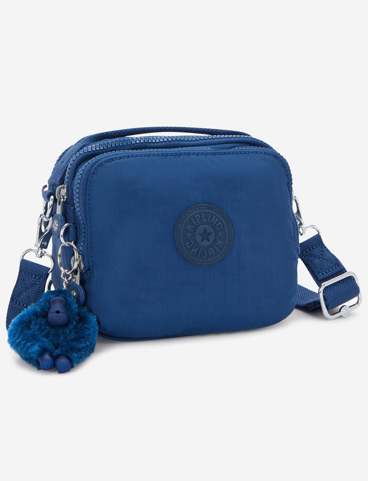 KIPLING Cahir حقيبة كروس بودي صغيرة كاجوال زرقاء (قابلة للتحويل إلى حقيبة ظهر) I8061-5PZ