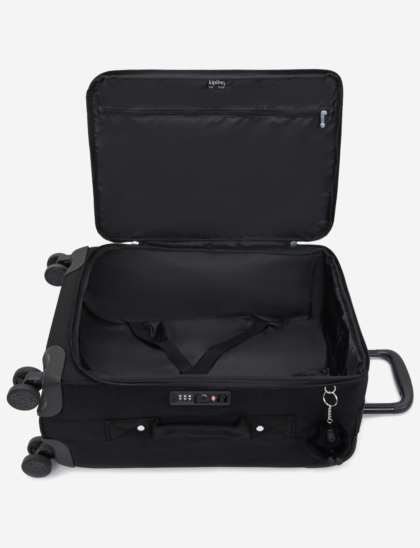 حقيبة سفر صغيرة بعجلات طراز KIPLING Jet S Black Noir I9872-P39