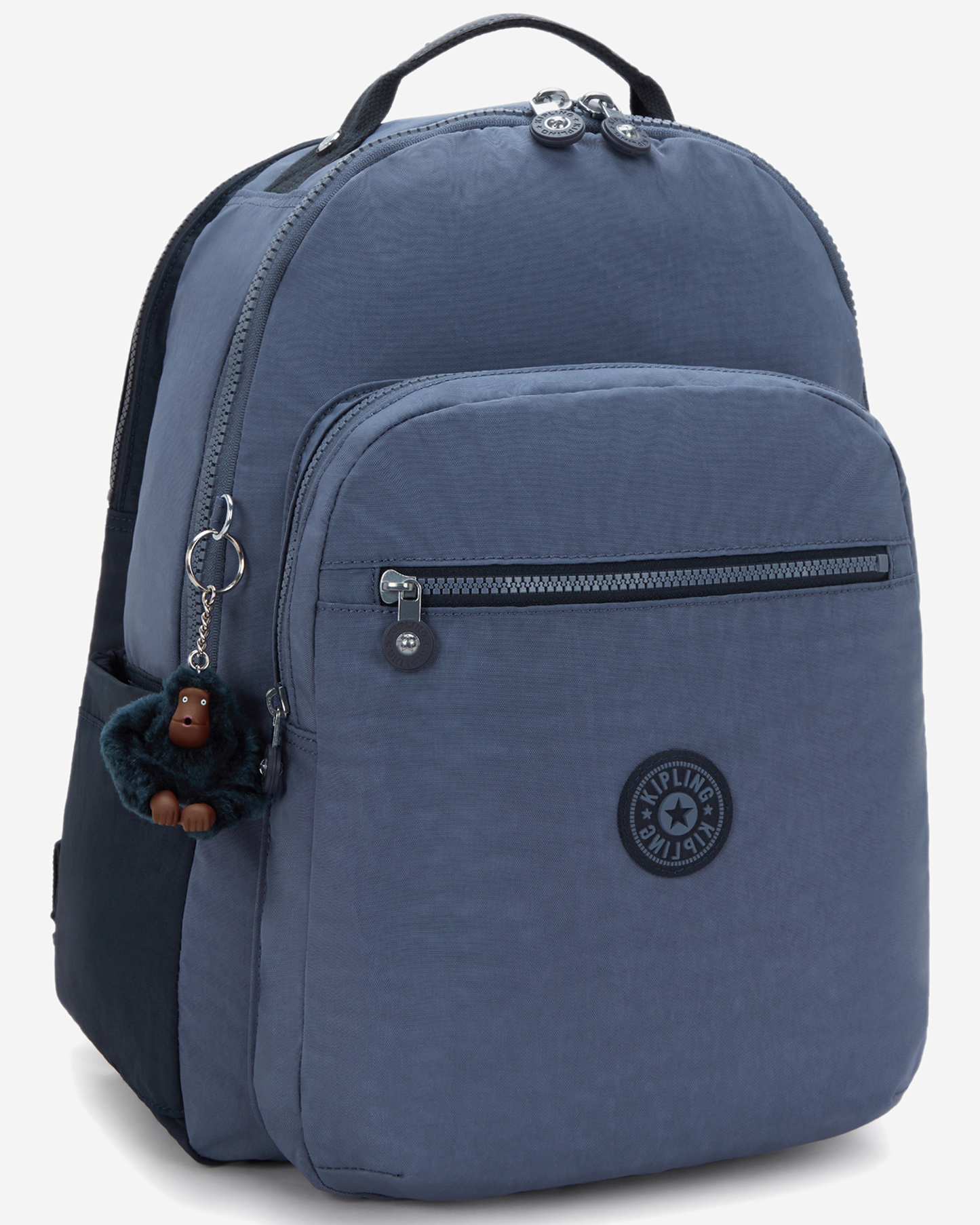 Kipling  Seoul College Extra Game Grey Large Backpack with Laptop Compartment I6350-7FK