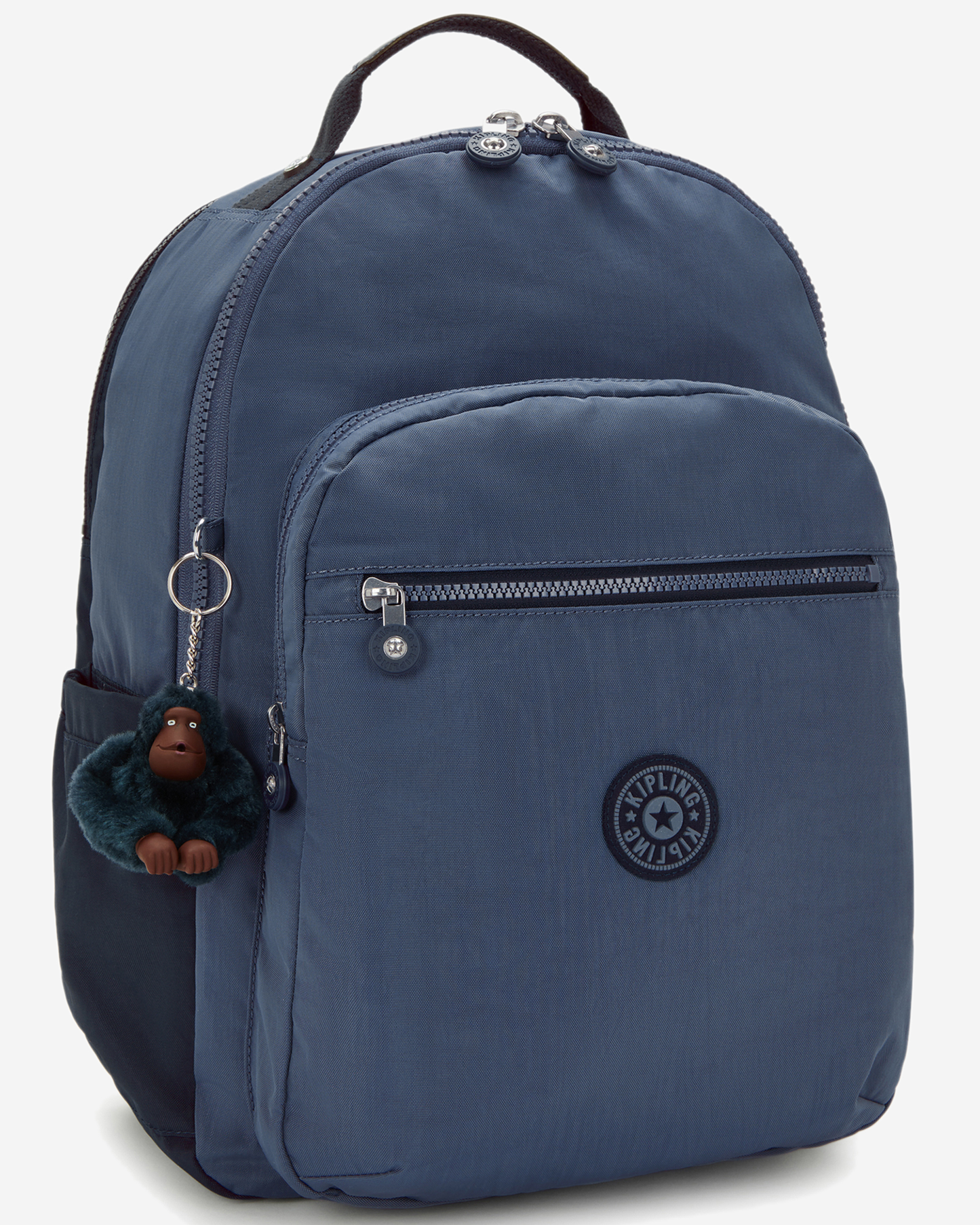 Kipling  Seoul College Extra Game Grey Large Backpack with Laptop Compartment I6350-7FK
