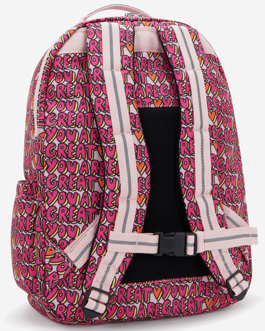 Kipling  Seoul College Extra U R Great Prt Large Backpack with Laptop Compartment I6101-6KZ