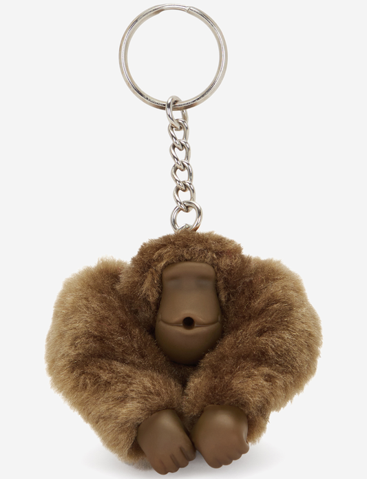 KIPLING Monkeyclip S Smooth Khaki عبوة من 10 سلاسل مفاتيح قرد صغيرة 16474-1NA