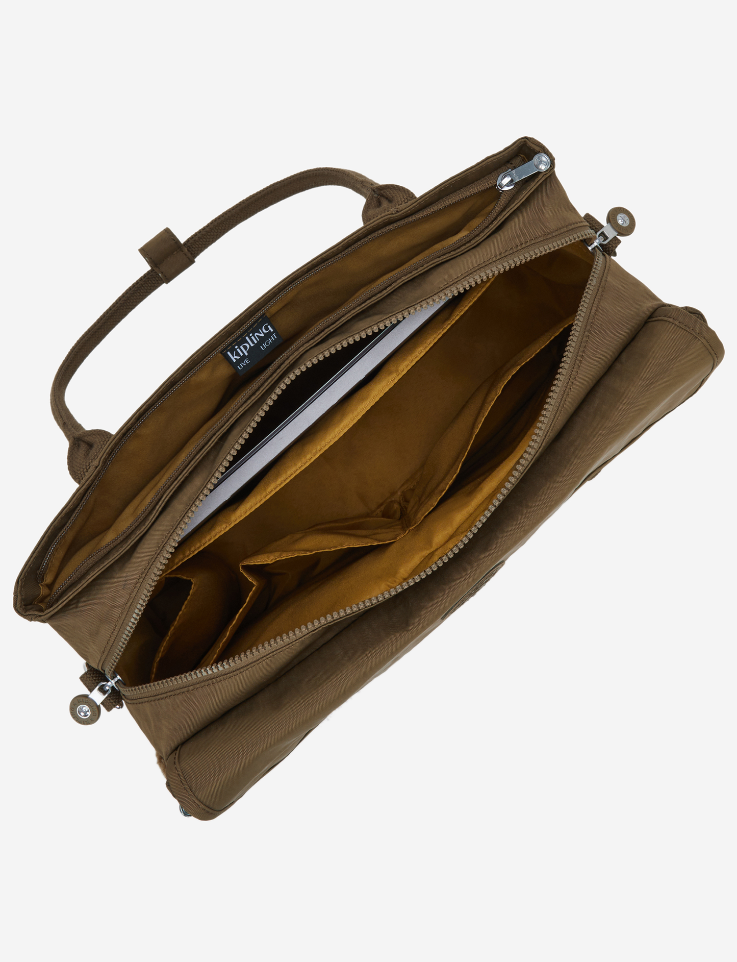 حقيبة عمل صغيرة KIPLING Superworker S Smooth Khaki (مع حزام كتف قابل للإزالة) I6134-1NA