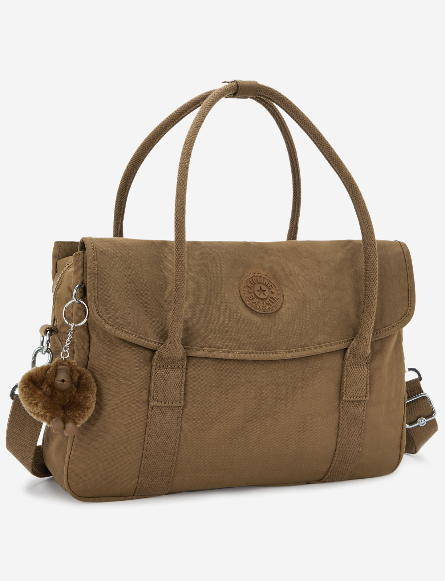 حقيبة عمل صغيرة KIPLING Superworker S Smooth Khaki (مع حزام كتف قابل للإزالة) I6134-1NA