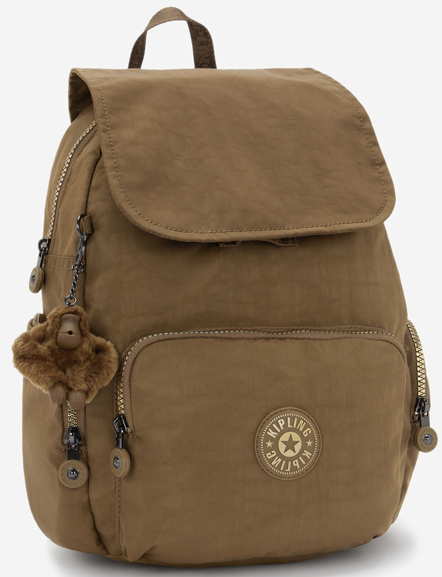 KIPLING حقيبة ظهر صغيرة City Zip S Glorious Khaki I7354-1MR