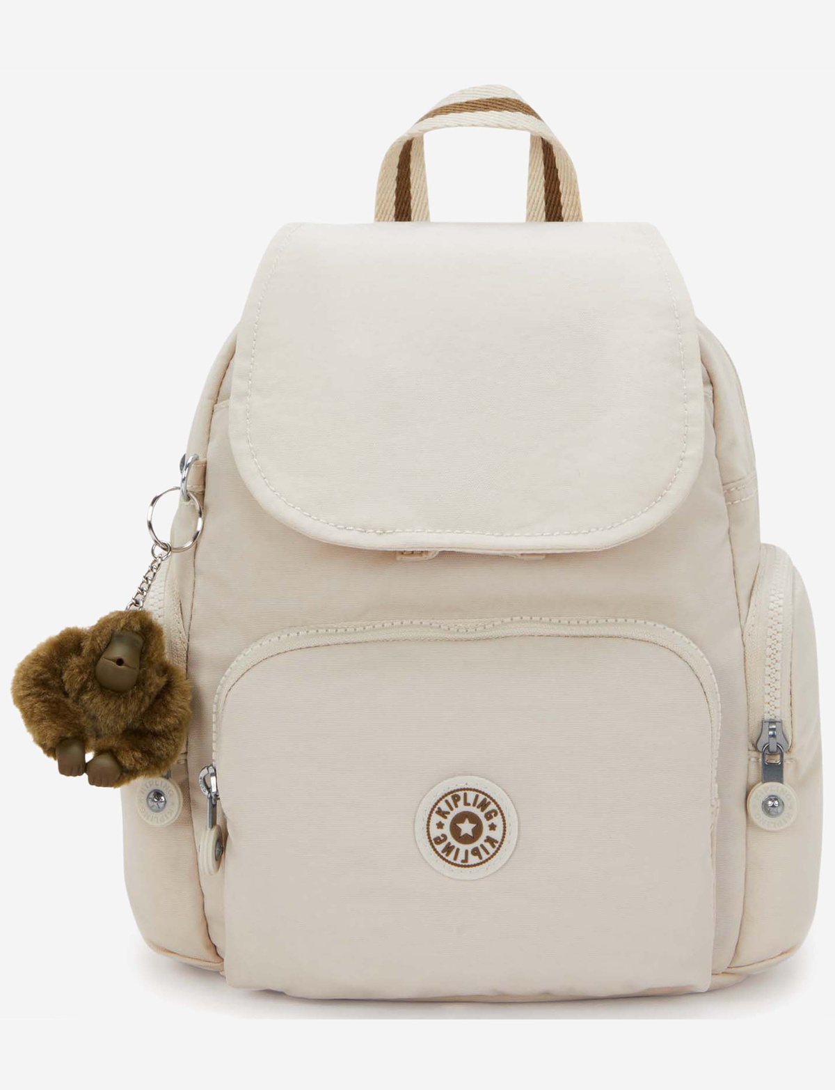 حقيبة ظهر صغيرة KIPLING City Zip Mini Soft Sand مع أحزمة قابلة للتعديل I6046-9LO