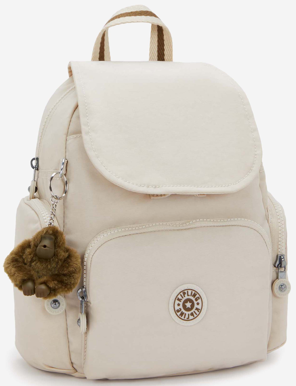 حقيبة ظهر صغيرة KIPLING City Zip Mini Soft Sand مع أحزمة قابلة للتعديل I6046-9LO