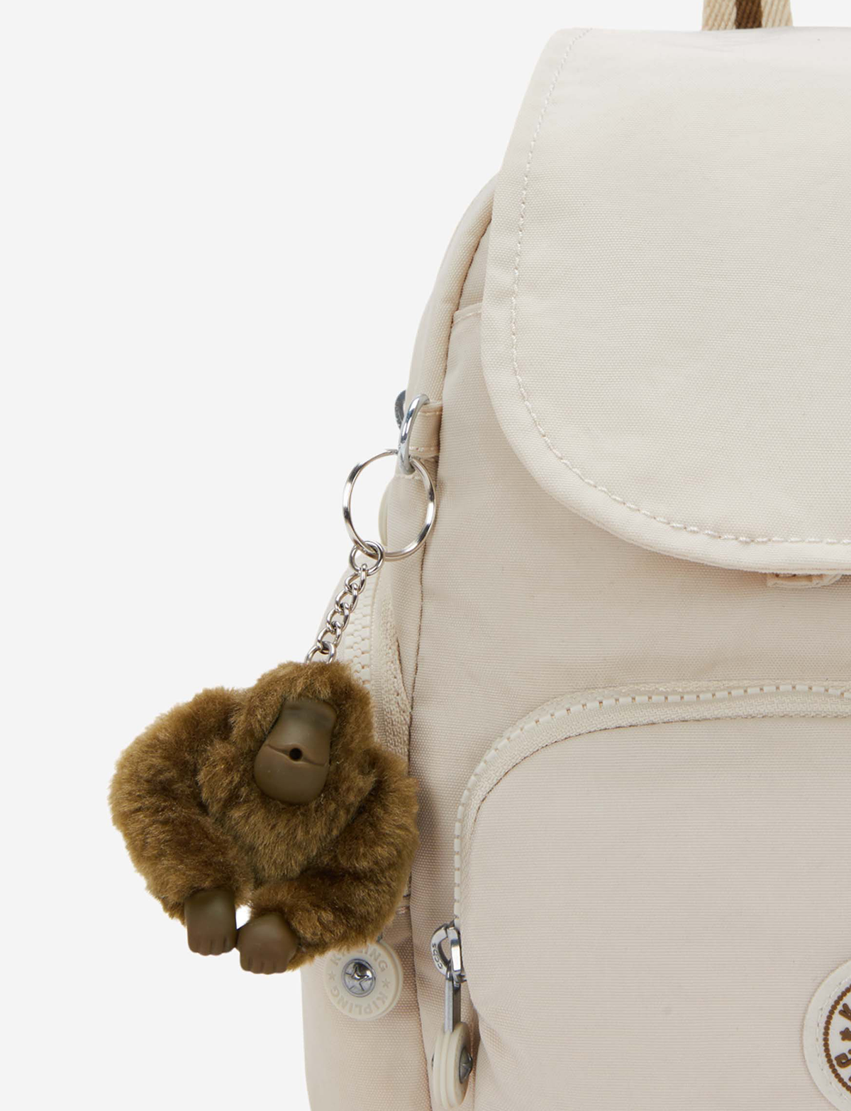 حقيبة ظهر صغيرة KIPLING City Zip Mini Soft Sand مع أحزمة قابلة للتعديل I6046-9LO