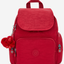 حقيبة ظهر صغيرة KIPLING City Zip Mini باللون الأحمر الياقوتي مع أحزمة قابلة للتعديل I6046-1NW