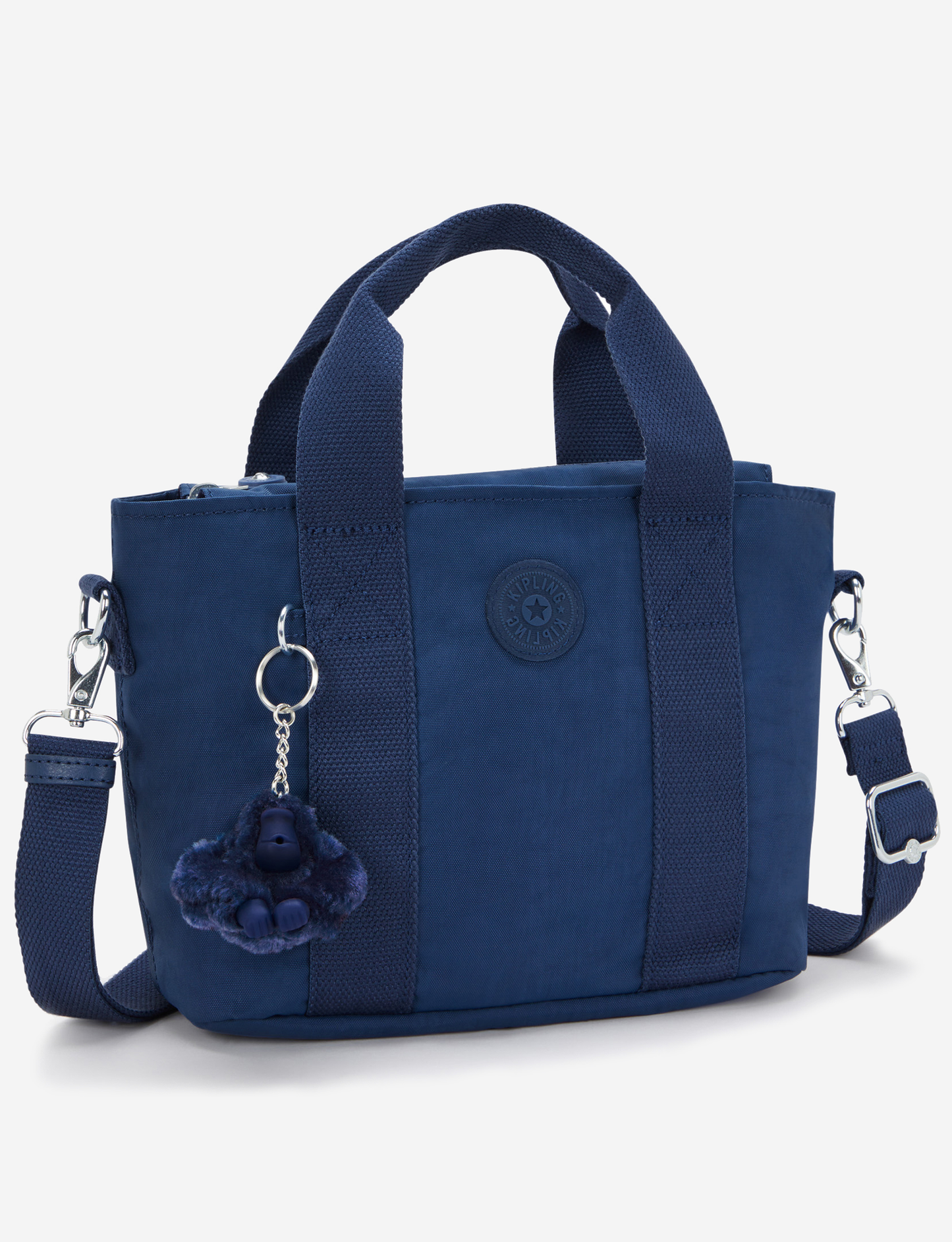 KIPLING حقيبة كتف صغيرة كاجوال زرقاء (مع حزام كتف قابل للإزالة) I7541-5PZ