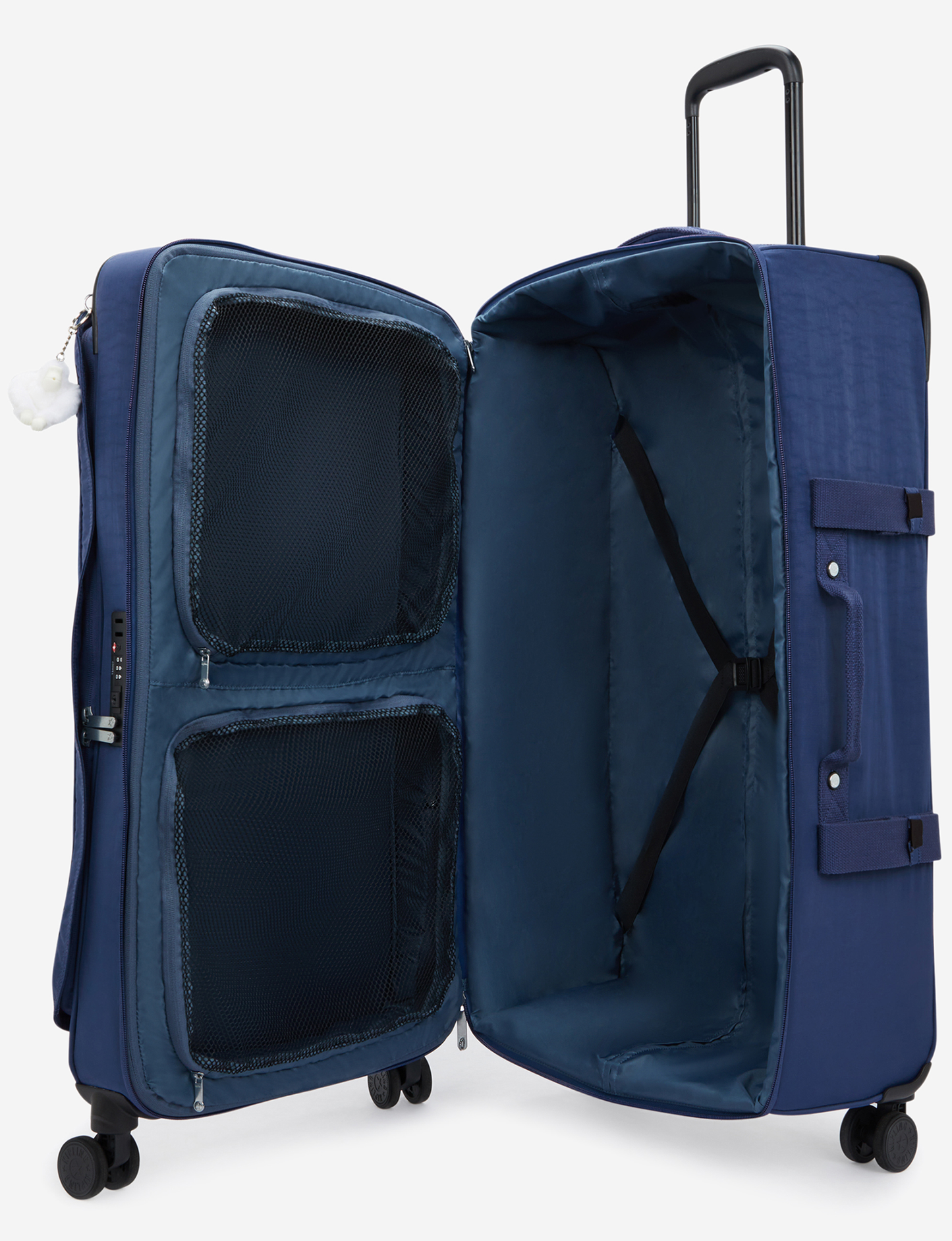 KIPLING Spontaneous L حقيبة سفر كبيرة بعجلات كاجوال أزرق I4193-3RA