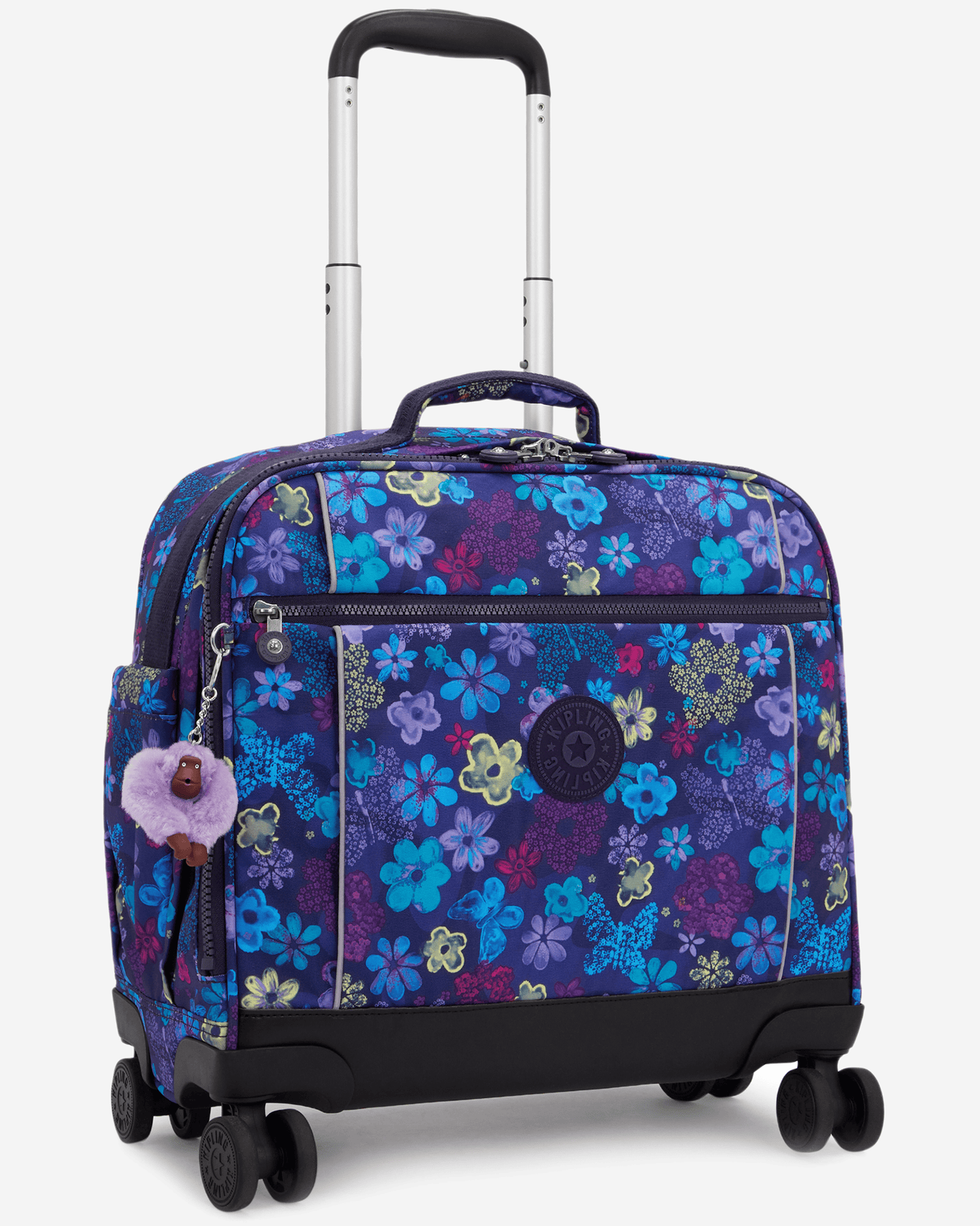Kipling  New Storia Dark Flwr Stamp Large Wheeled Bag I4847-4FM