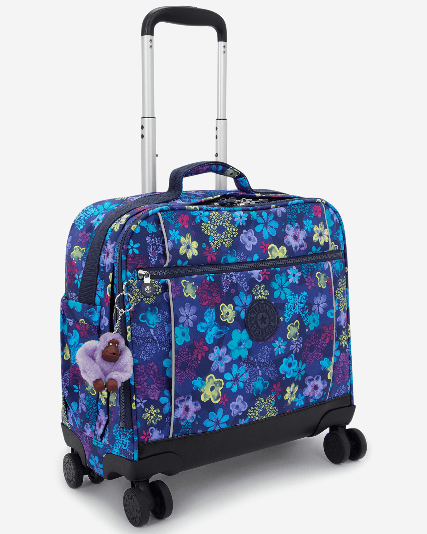 Kipling  New Storia Dark Flwr Stamp Large Wheeled Bag I4847-4FM