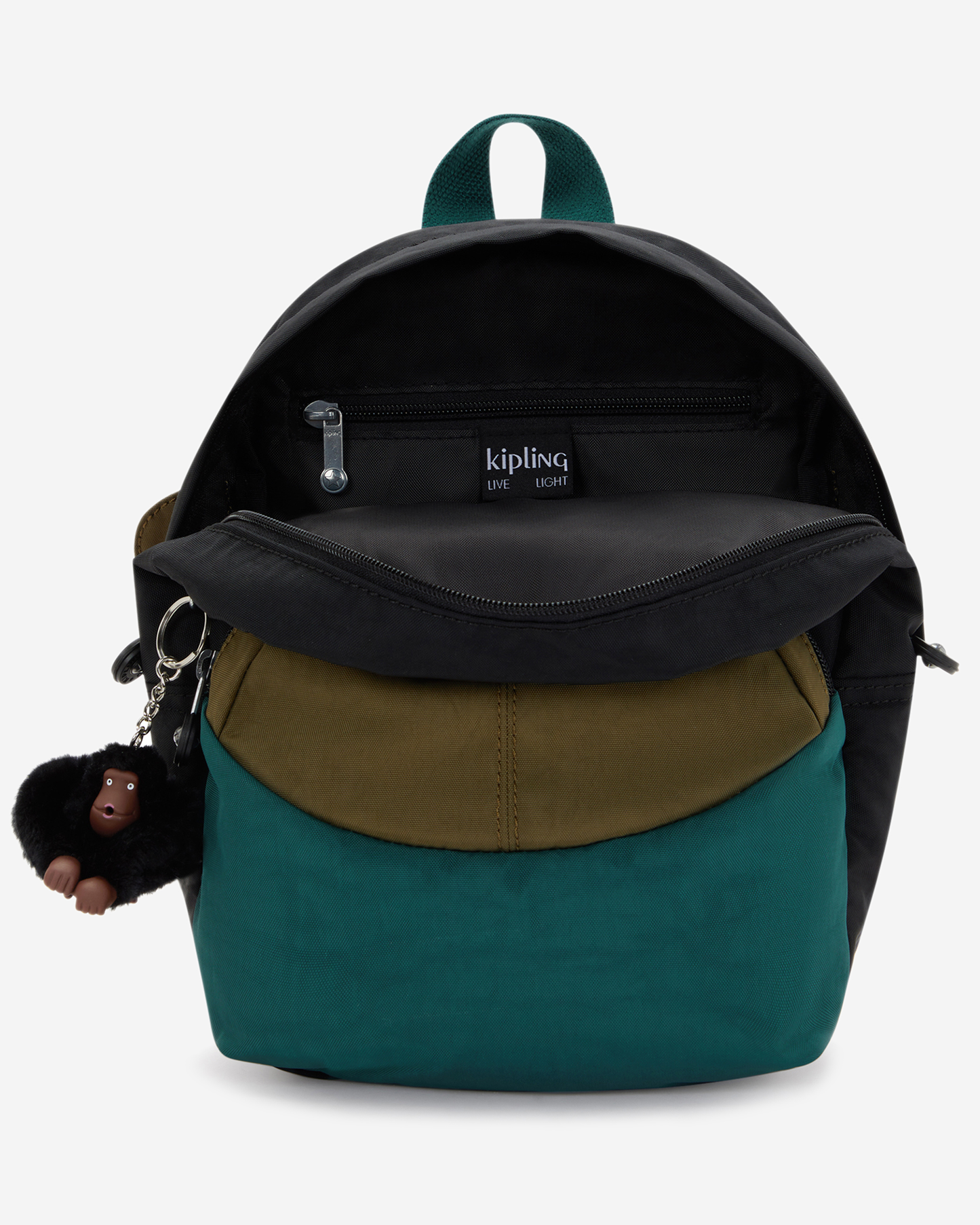 Kipling  Faster Black Khaki Bl Kids Backpack 00253-5FY