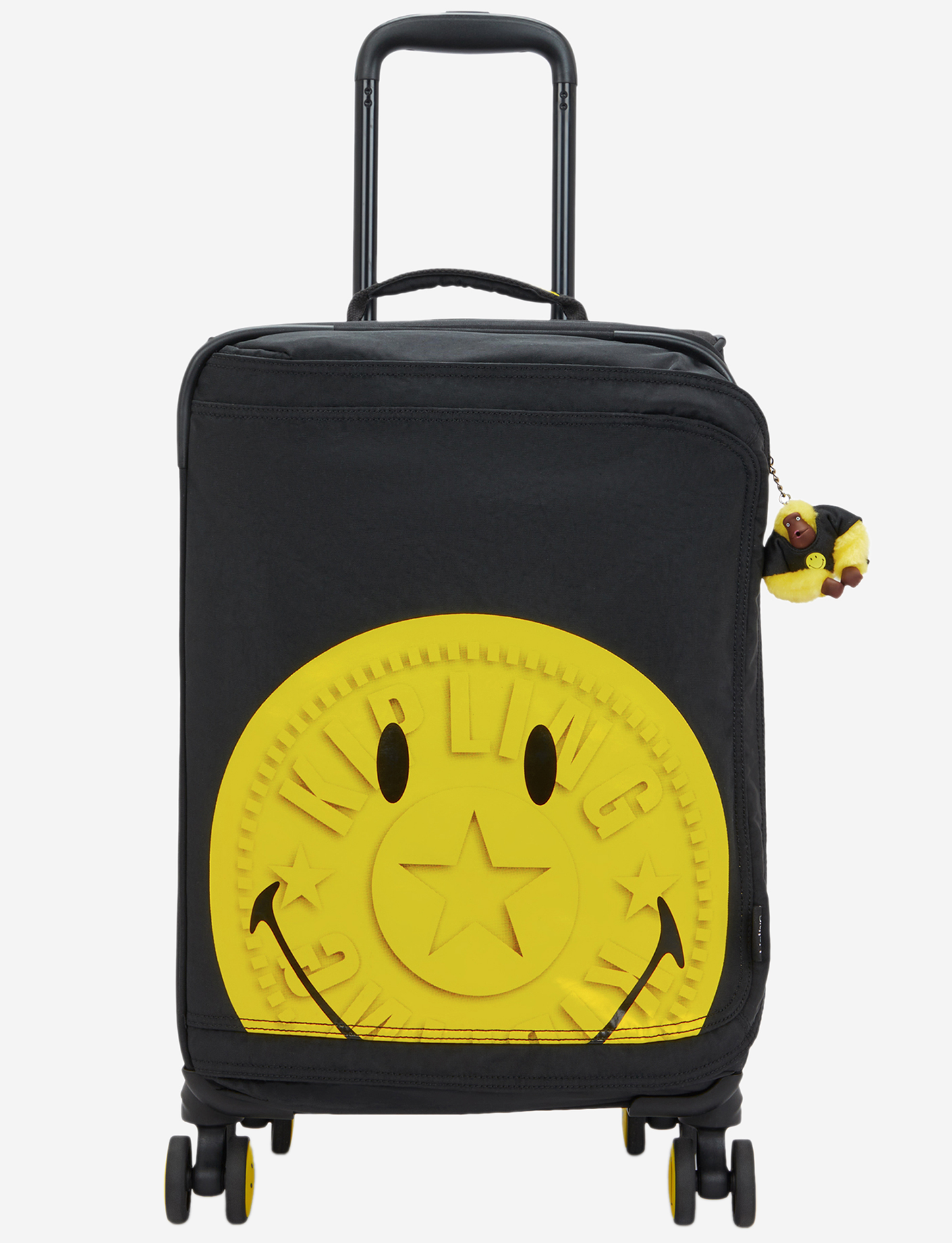 KIPLING Spontaneous S Yell Fun Black حقيبة أمتعة صغيرة بعجلات I8533-1KS