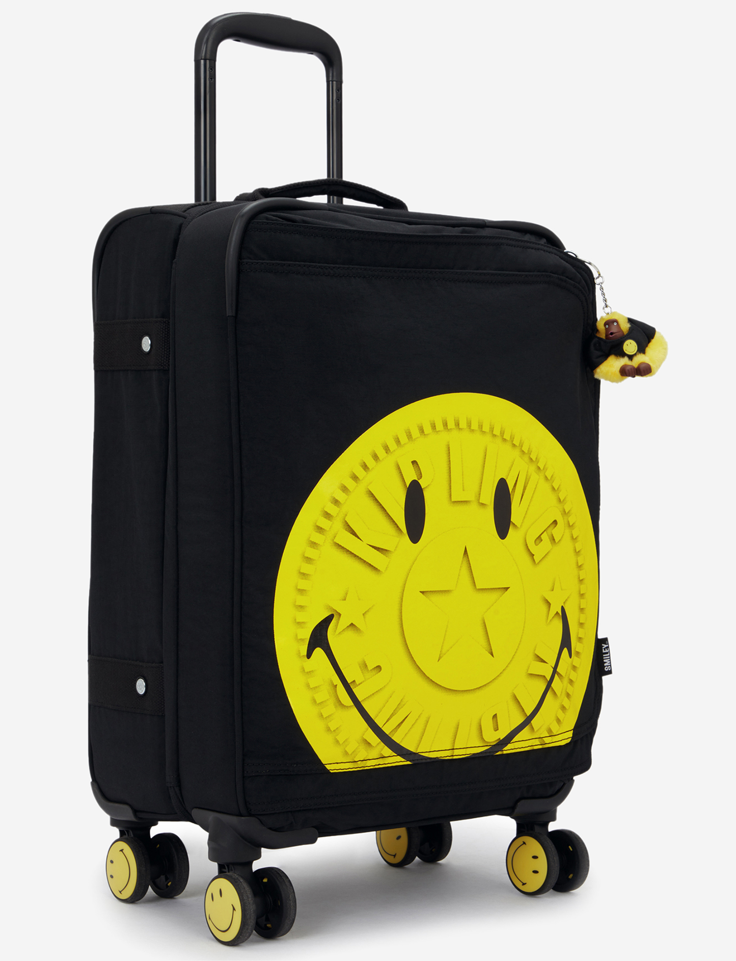 KIPLING Spontaneous S Yell Fun Black حقيبة أمتعة صغيرة بعجلات I8533-1KS