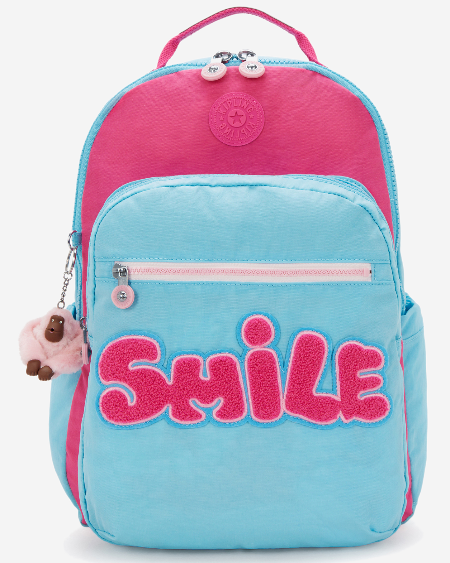 Kipling  Seoul Lap Smile Blue Bl Large Backpack with Laptop Compartment I6658-5GV
