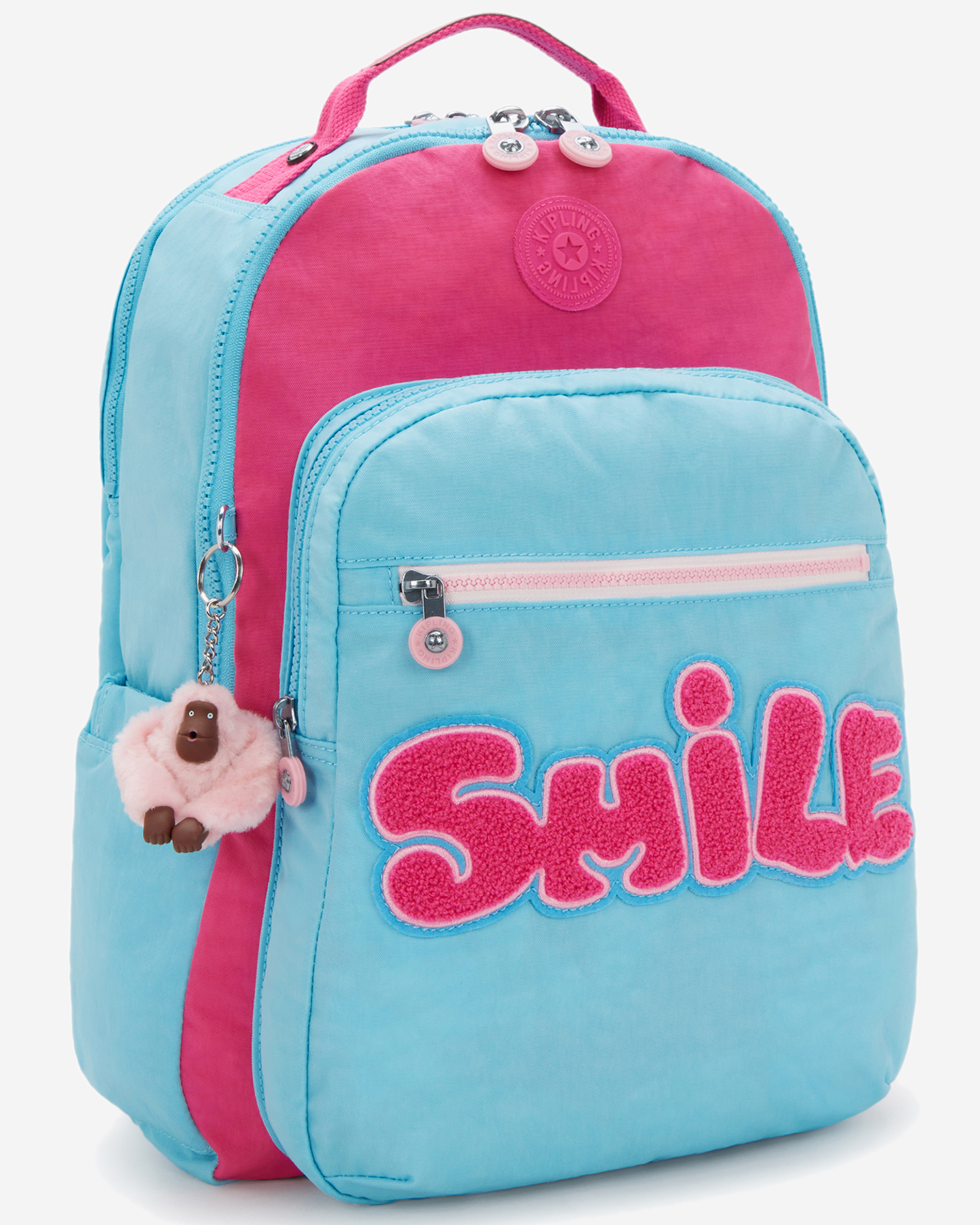 Kipling  Seoul Lap Smile Blue Bl Large Backpack with Laptop Compartment I6658-5GV