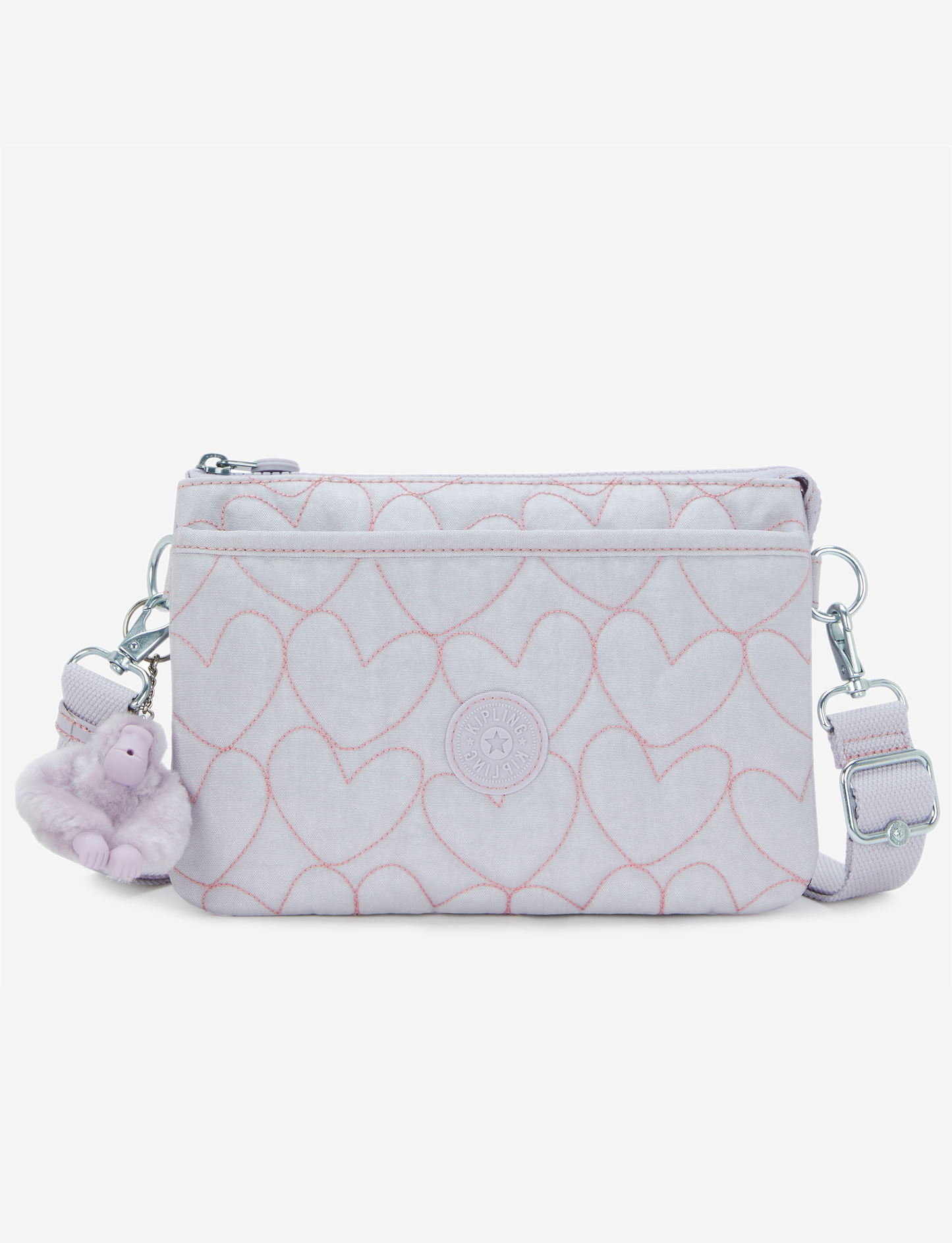 KIPLING Riri Hearts Shimmer Small crossbody (مع حزام كتف قابل للإزالة) I8693-MO6