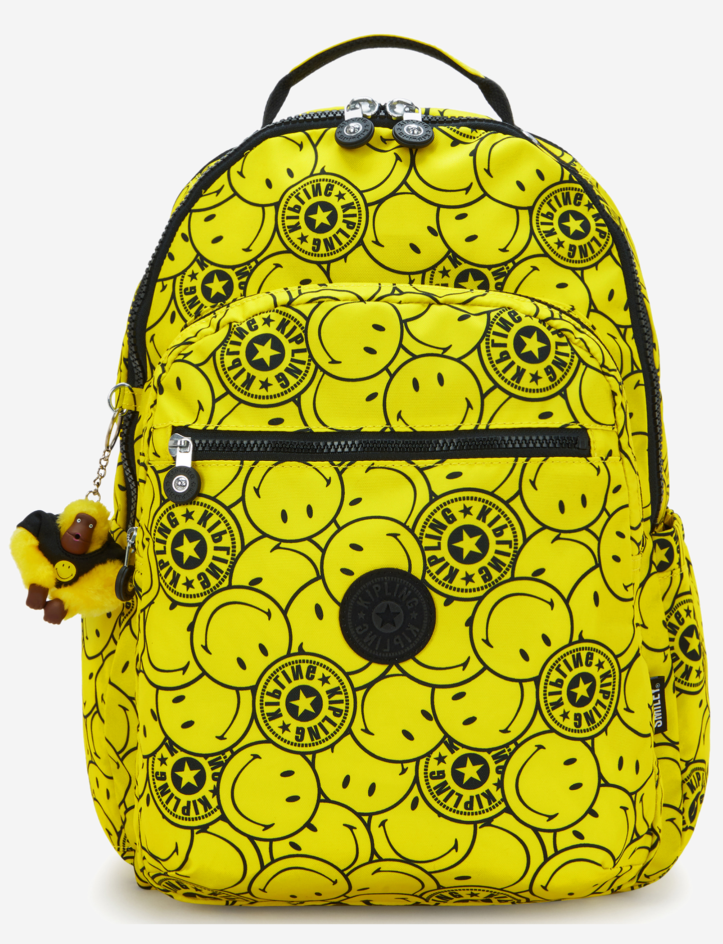 حقيبة ظهر كبيرة KIPLING Seoul Lap Yellow Fun Ball (مع جيب للابتوب) I8682-5KS