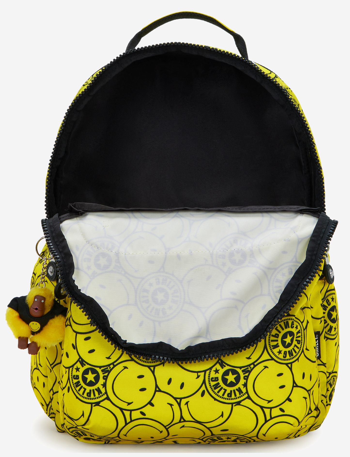 حقيبة ظهر كبيرة KIPLING Seoul Lap Yellow Fun Ball (مع جيب للابتوب) I8682-5KS