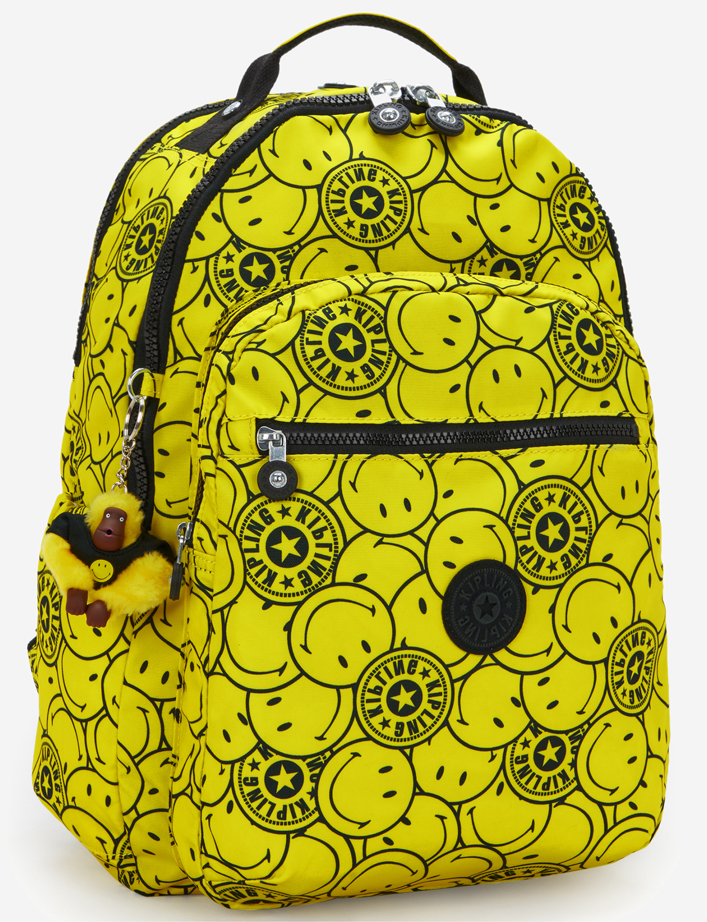 حقيبة ظهر كبيرة KIPLING Seoul Lap Yellow Fun Ball (مع جيب للابتوب) I8682-5KS