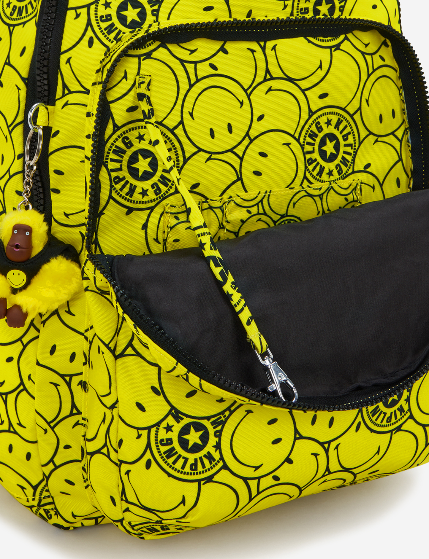 حقيبة ظهر كبيرة KIPLING Seoul Lap Yellow Fun Ball (مع جيب للابتوب) I8682-5KS