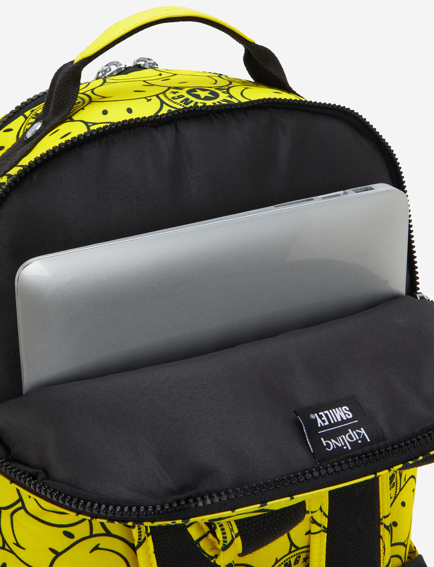 حقيبة ظهر كبيرة KIPLING Seoul Lap Yellow Fun Ball (مع جيب للابتوب) I8682-5KS