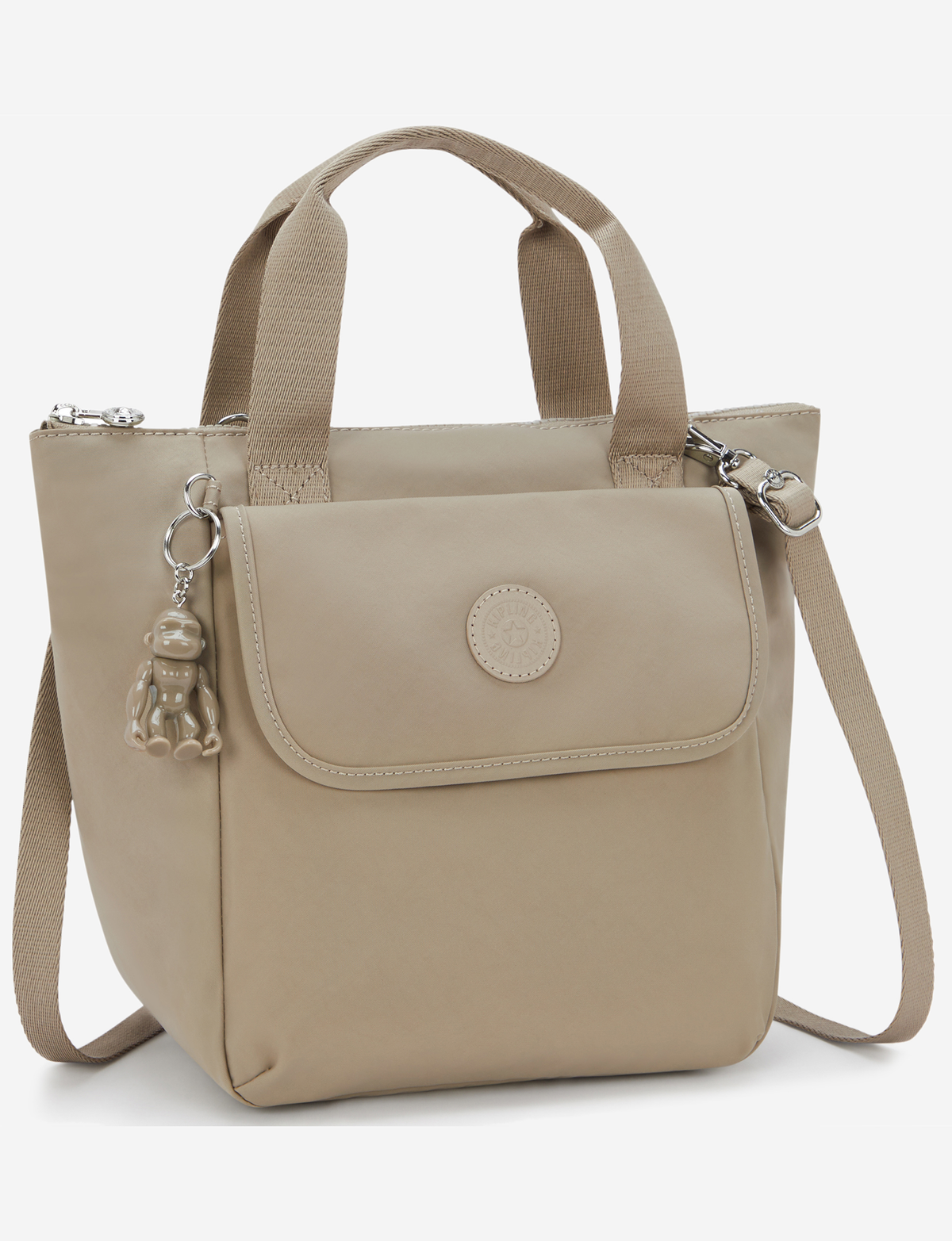 KIPLING Awakea Boho Tan حقيبة غداء متوسطة (مع حزام كتف قابل للإزالة) I8053-1HX