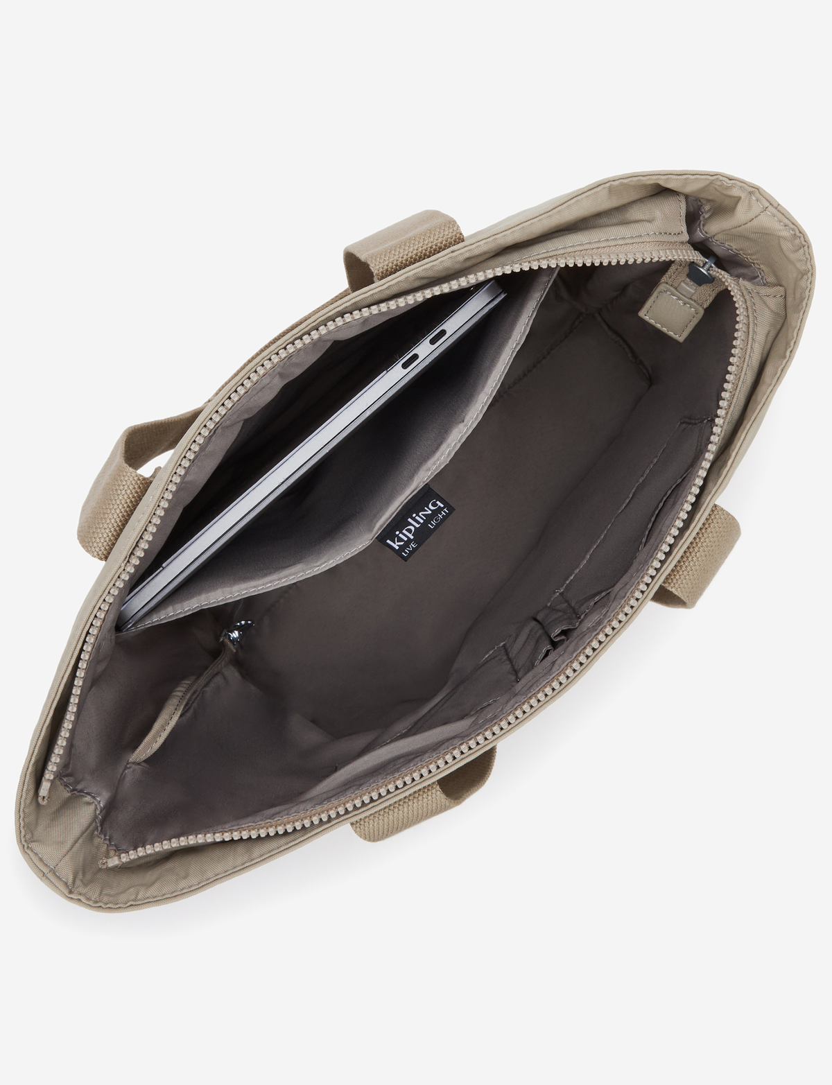 KIPLING Hanifa Soft Taupe حقيبة كبيرة I7937-4PW