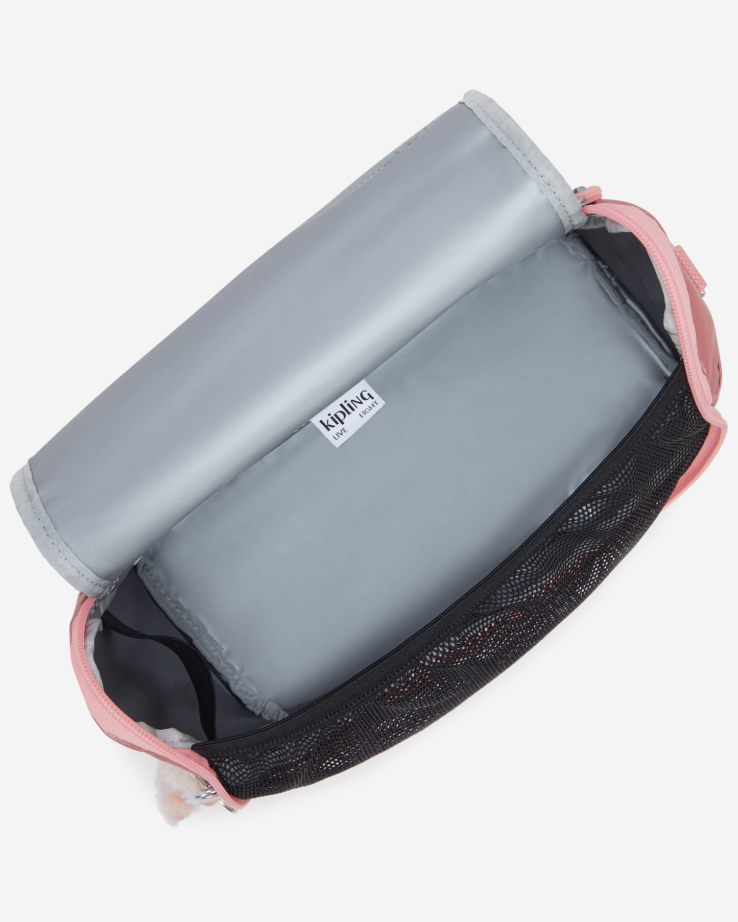 Kipling  New Kichirou Bronze Pink Met Large LunchBag with Trolley Sleeve I5356-3MD