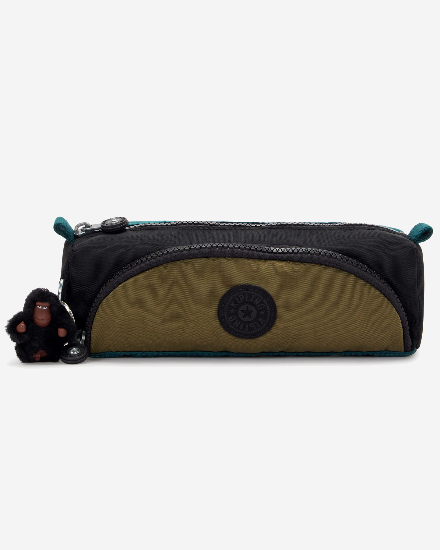 Kipling  Cute Black Khaki Bl Medium Pencase 09406-5FY