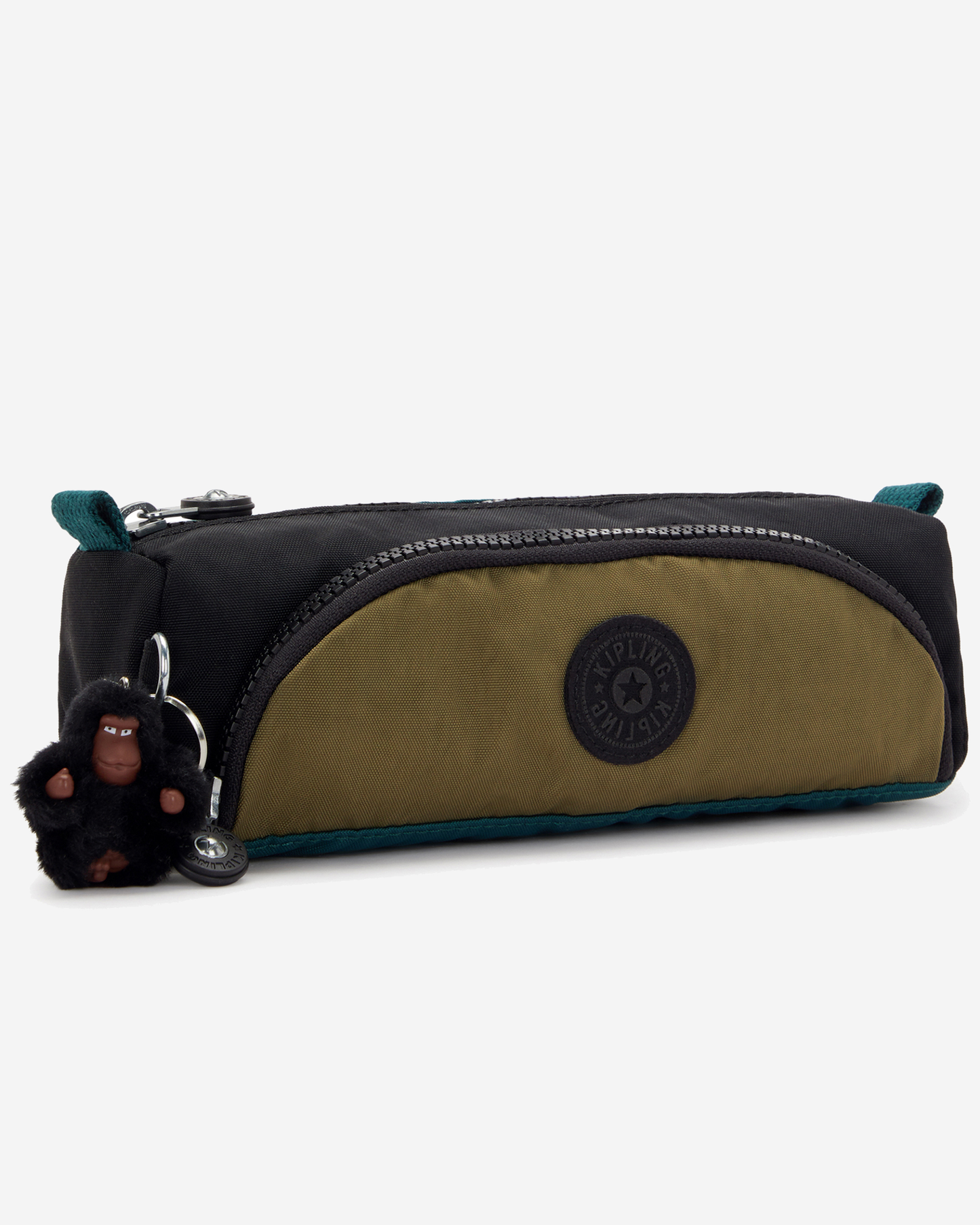 Kipling  Cute Black Khaki Bl Medium Pencase 09406-5FY