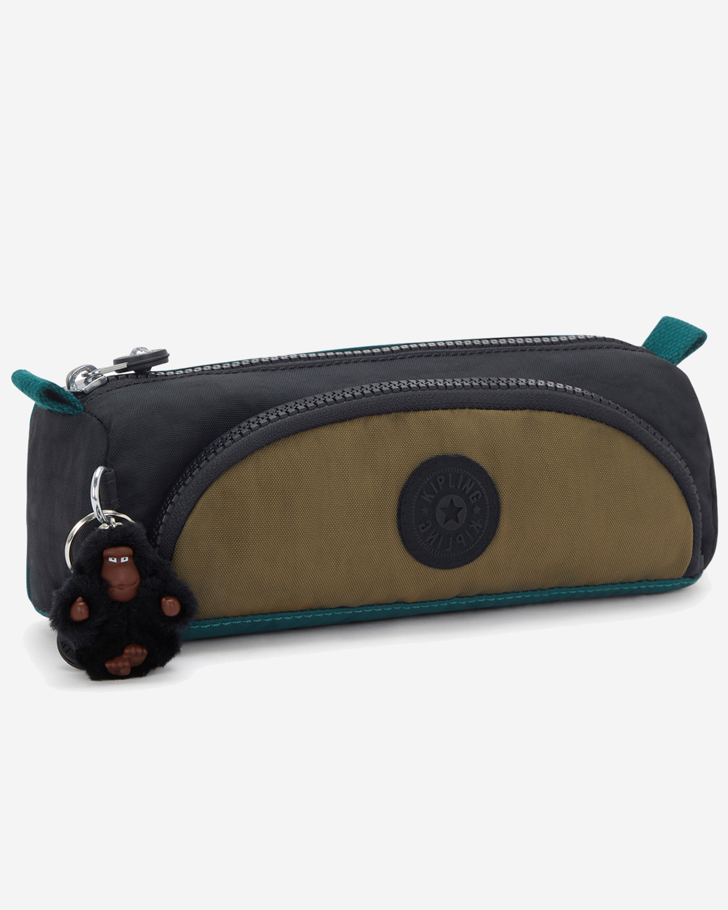 Kipling  Cute Black Khaki Bl Medium Pencase 09406-5FY