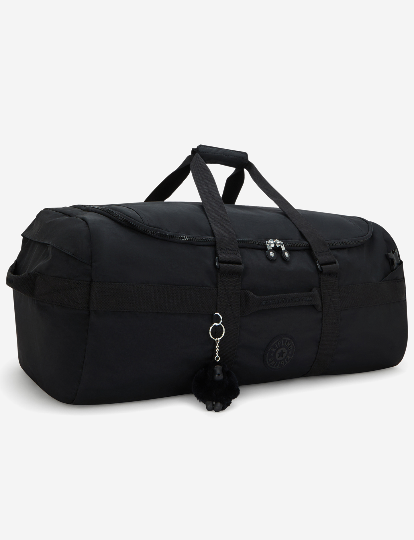 KIPLING Jonis M Up Black Noir حقيبة سفر متوسطة (قابلة للتحويل إلى حقيبة ظهر) I9588-P39