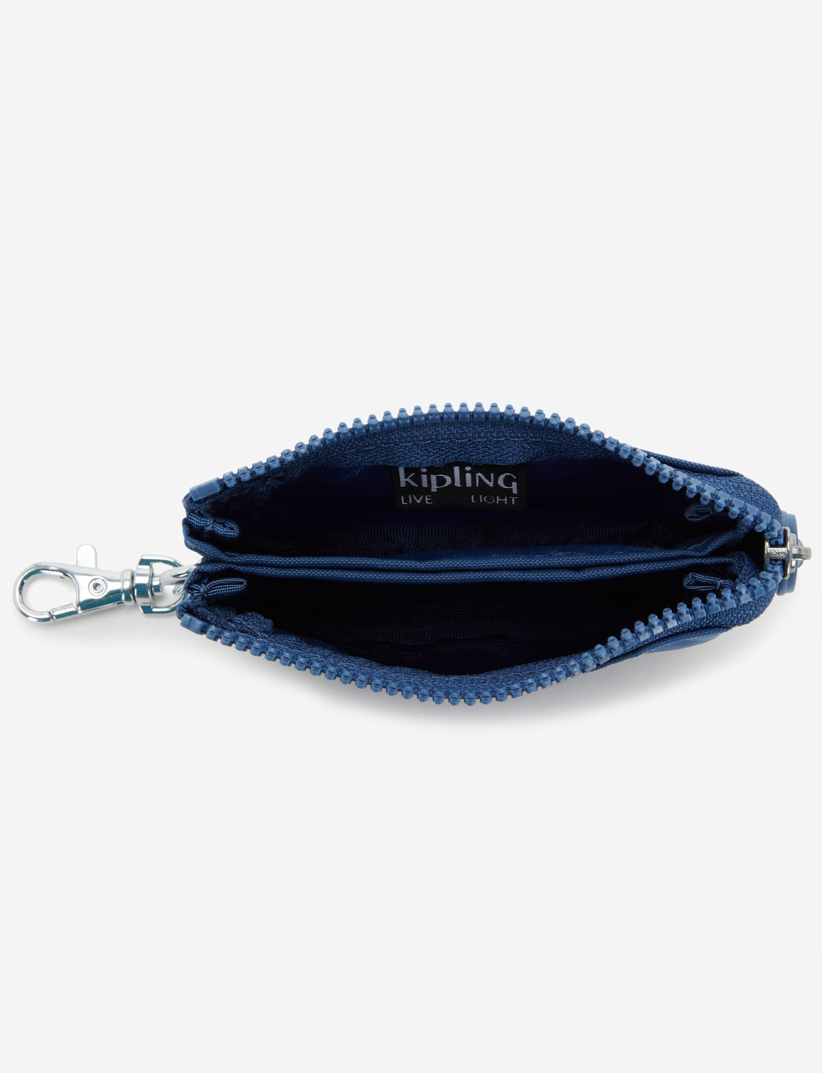 KIPLING حقيبة يد صغيرة كاجوال من Creativity باللون الأزرق مع ميدالية مفاتيح I3810-5PZ