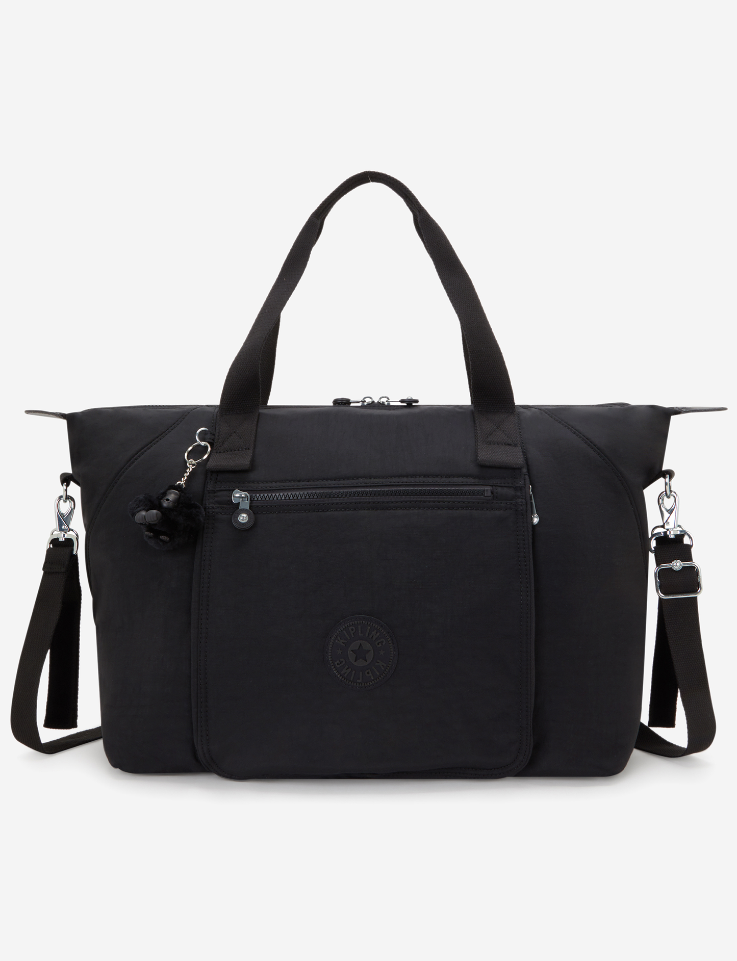 KIPLING New Art M Babybag Black Noir حقيبة أطفال كبيرة (مع حصيرة تغيير الحفاضات) I9928-P39