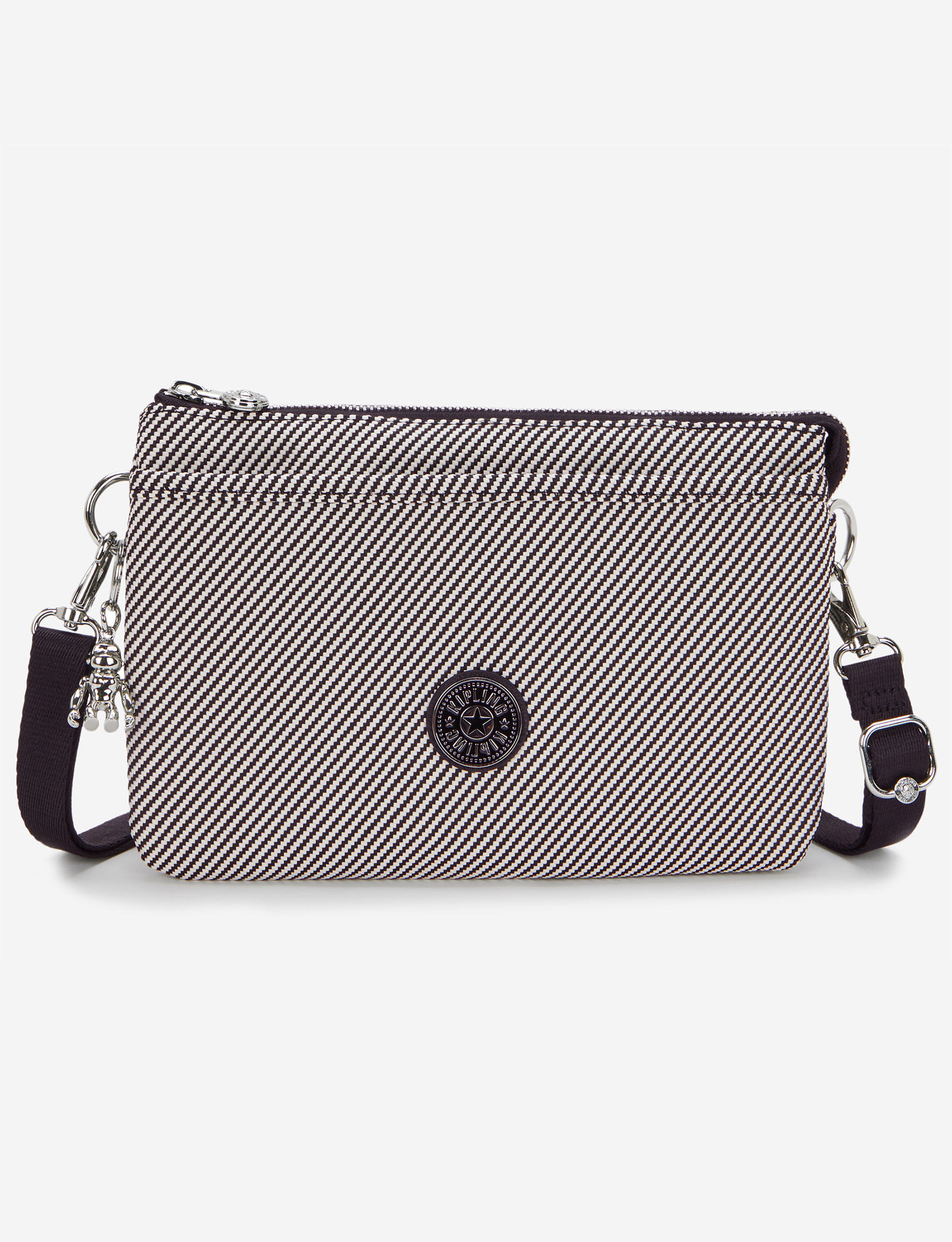 KIPLING حقيبة كروسبودي صغيرة بتصميم قطري ريري Jq (مع حزام كتف قابل للإزالة) I8043-4SY