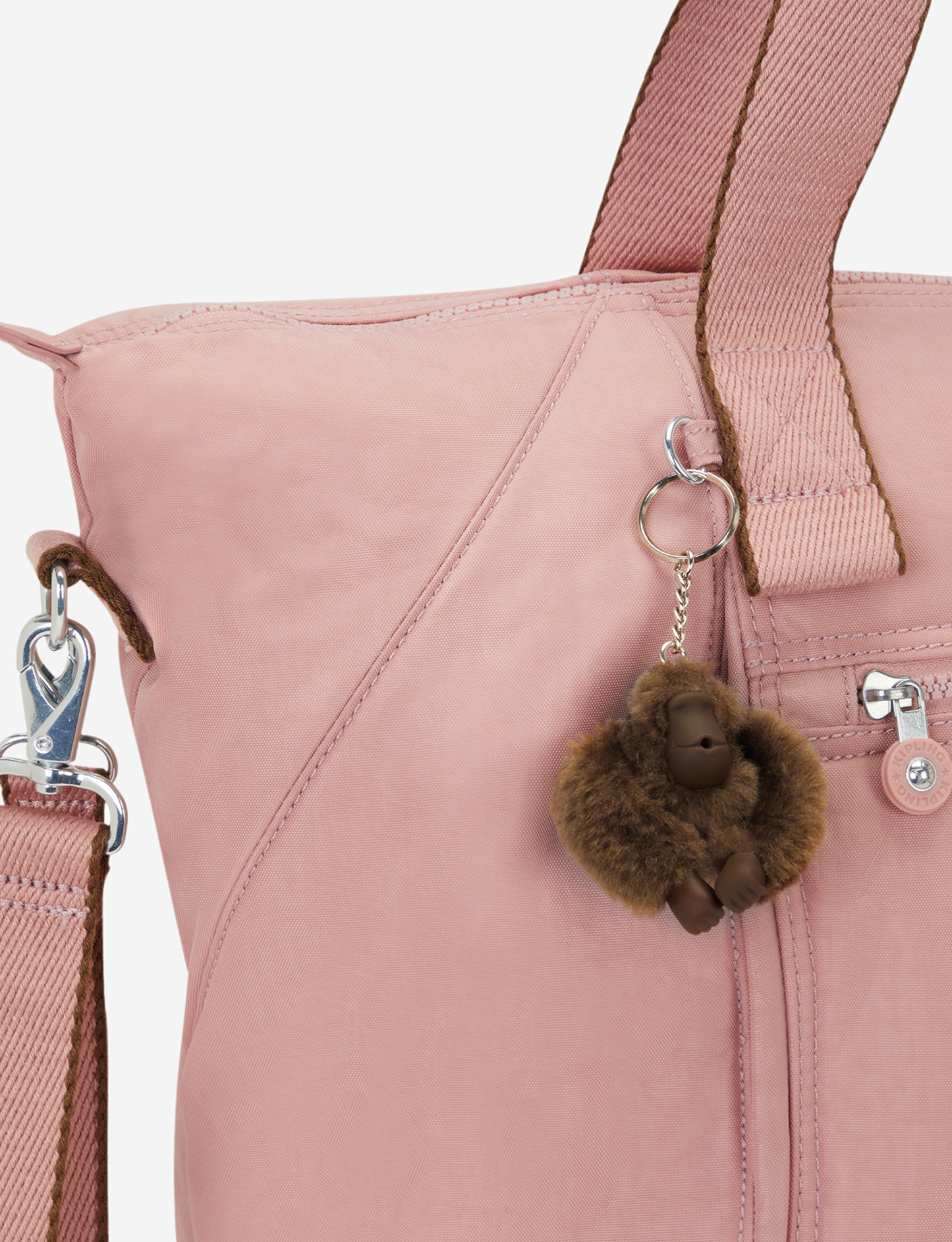 KIPLING New Art M Babybag Memory Pink حقيبة أطفال كبيرة (مع حصيرة تغيير الحفاضات) I9928-0PN
