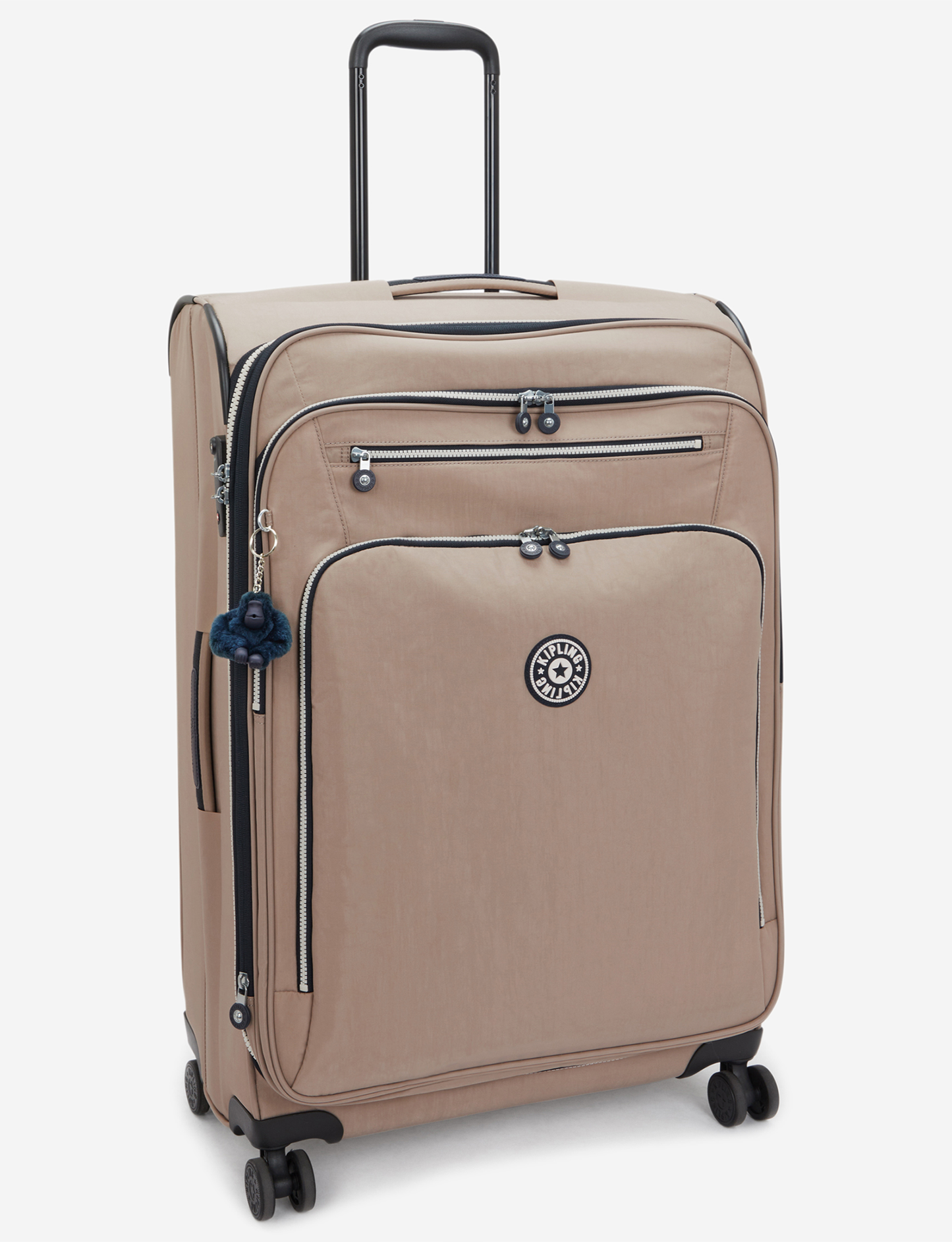 KIPLING حقيبة أمتعة New Youri Spin L Soft Taupe C كبيرة بعجلات قابلة للتوسيع I7930-7ML