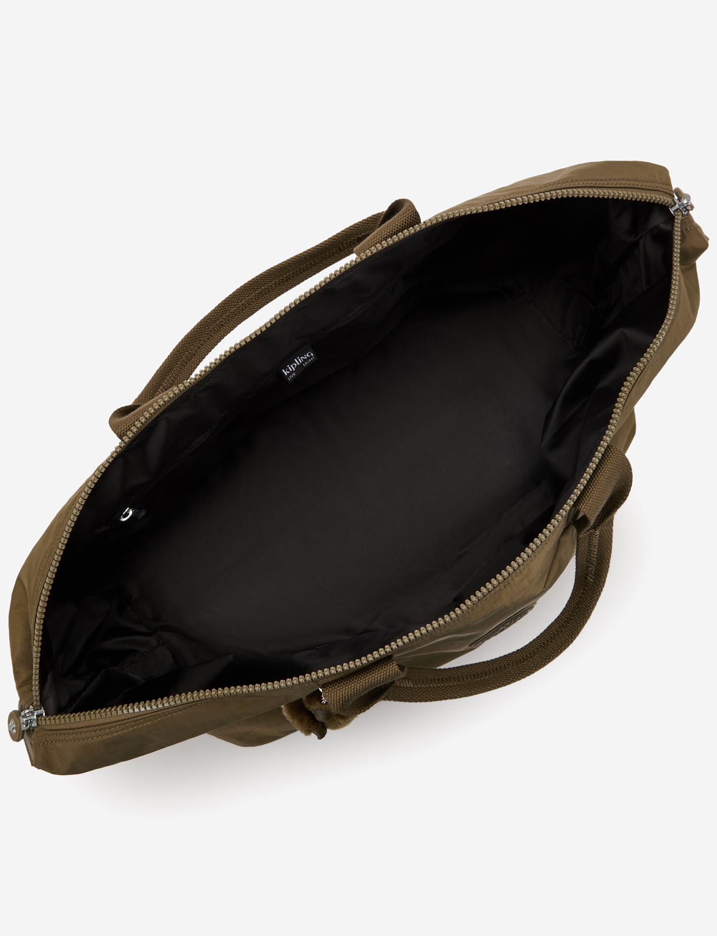 KIPLING Bori Smooth Khaki حقيبة سفر كبيرة (مع جيب ترولي وحزام كتف قابل للإزالة) I4582-1NA