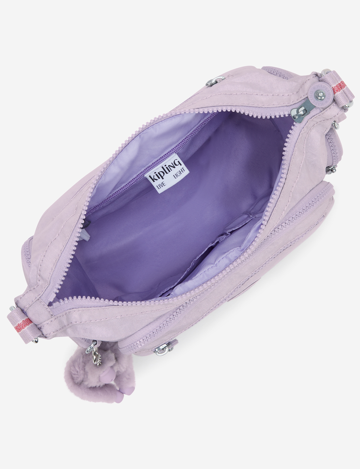 KIPLING Gabbie S Lilac Shimmer Medium crossbody I2532-9GO