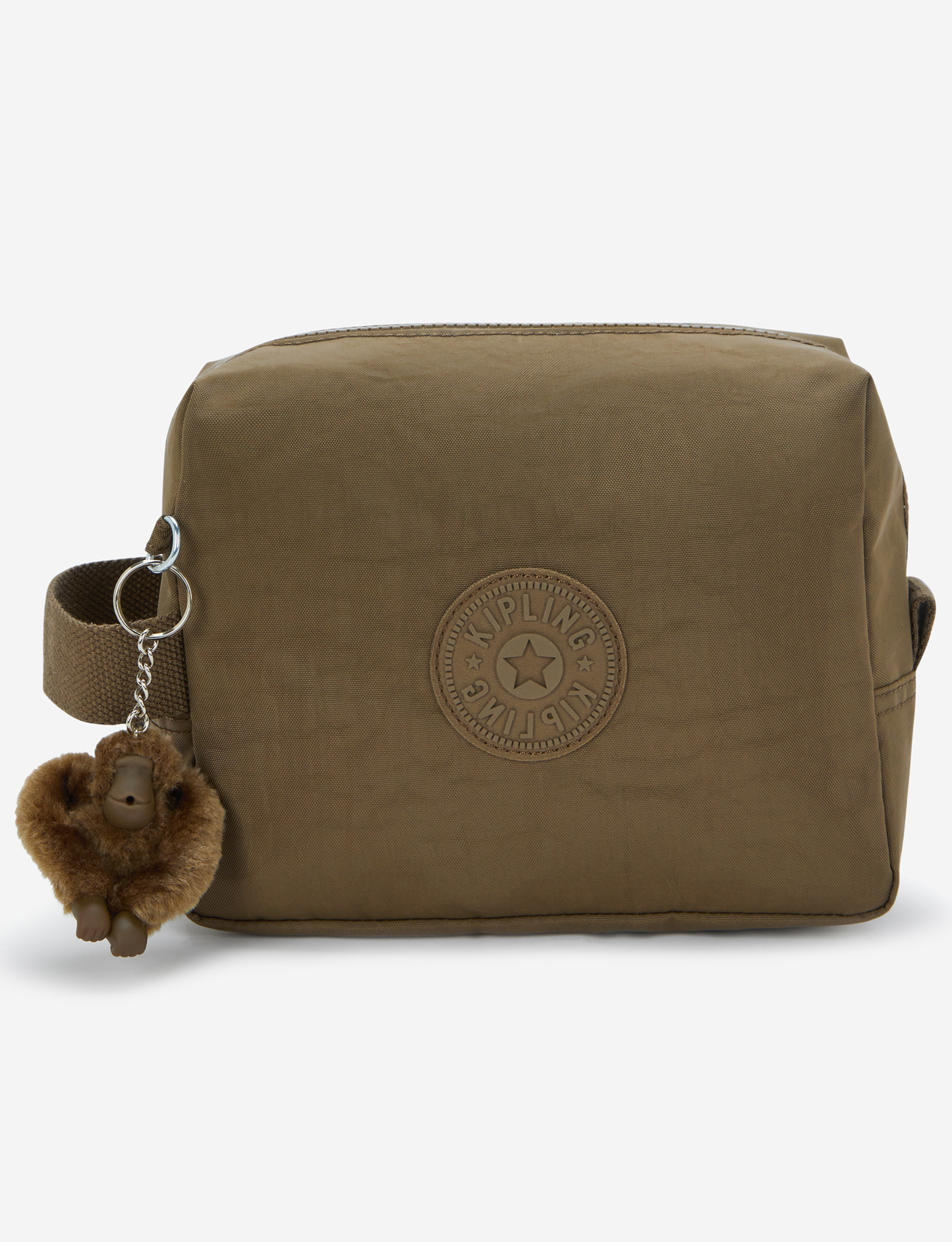 KIPLING Parac Smooth Khaki حقيبة أدوات الزينة الكبيرة I2887-1NA