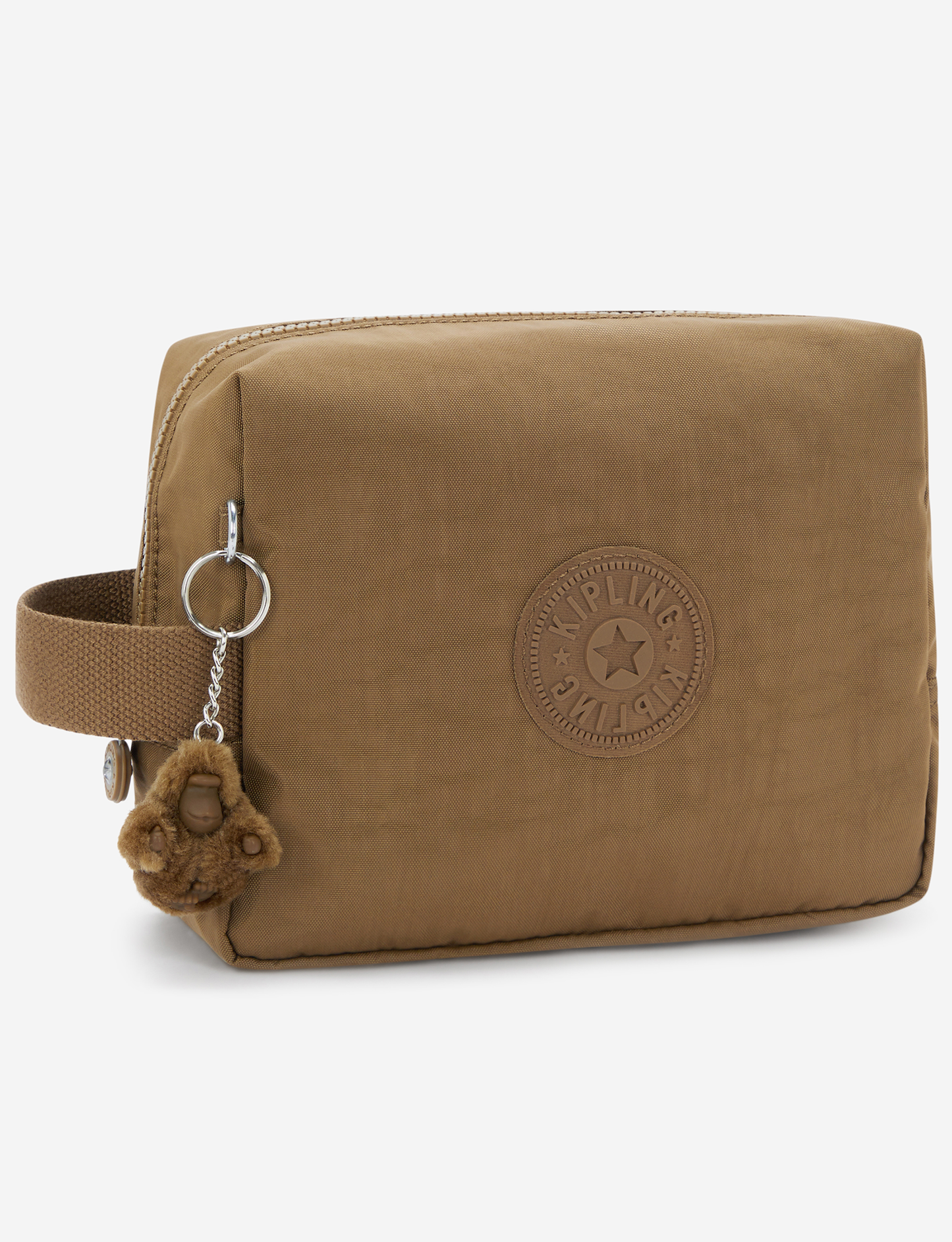 KIPLING Parac Smooth Khaki حقيبة أدوات الزينة الكبيرة I2887-1NA