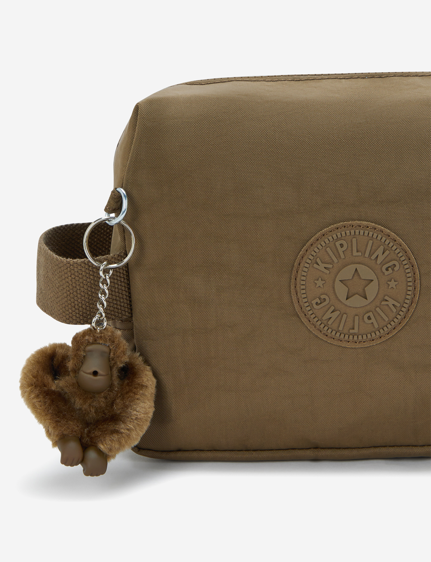KIPLING Parac Smooth Khaki حقيبة أدوات الزينة الكبيرة I2887-1NA