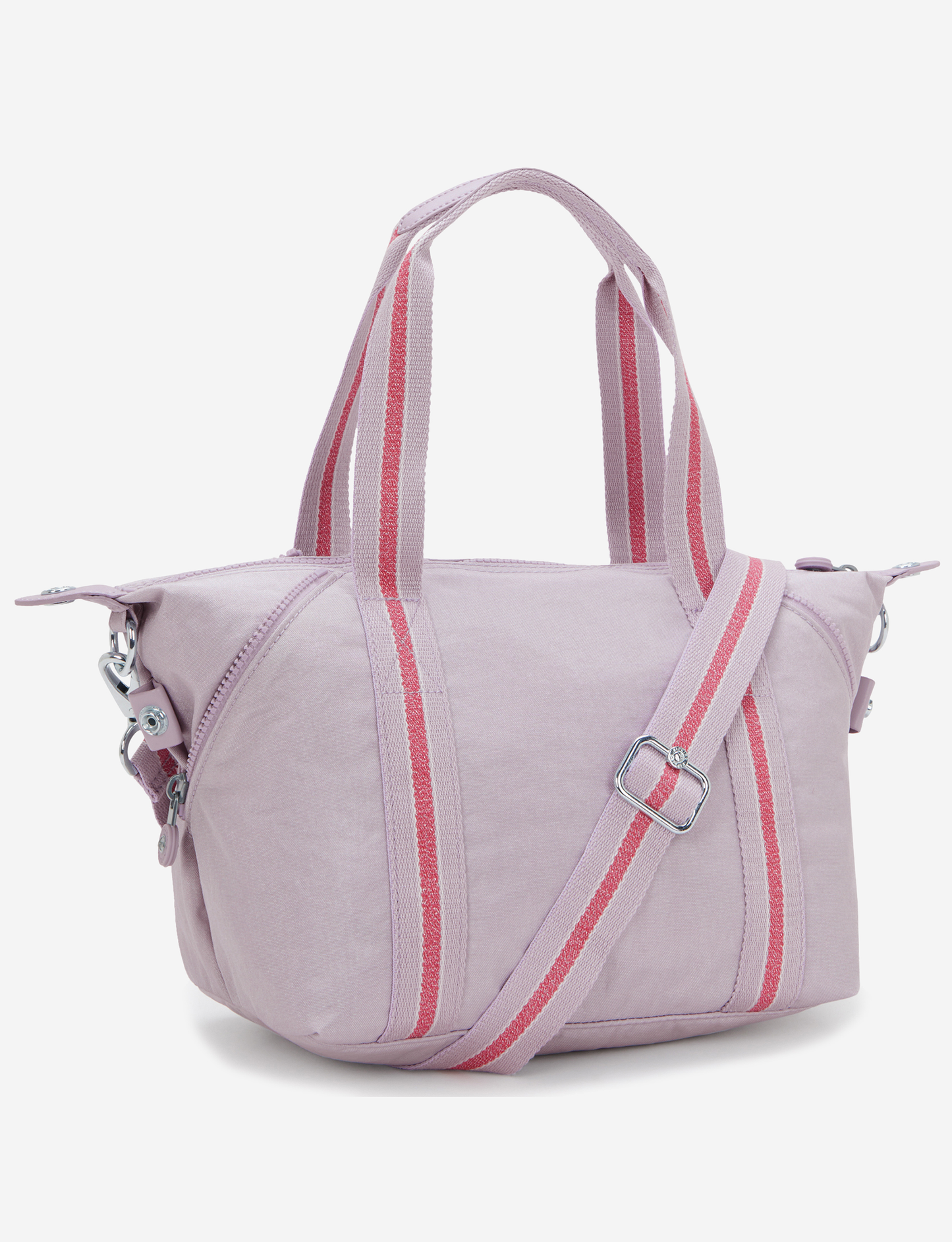 KIPLING Art Mini Lilac Shimmer حقيبة يد صغيرة (مع حزام كتف قابل للإزالة) 15410-9GO